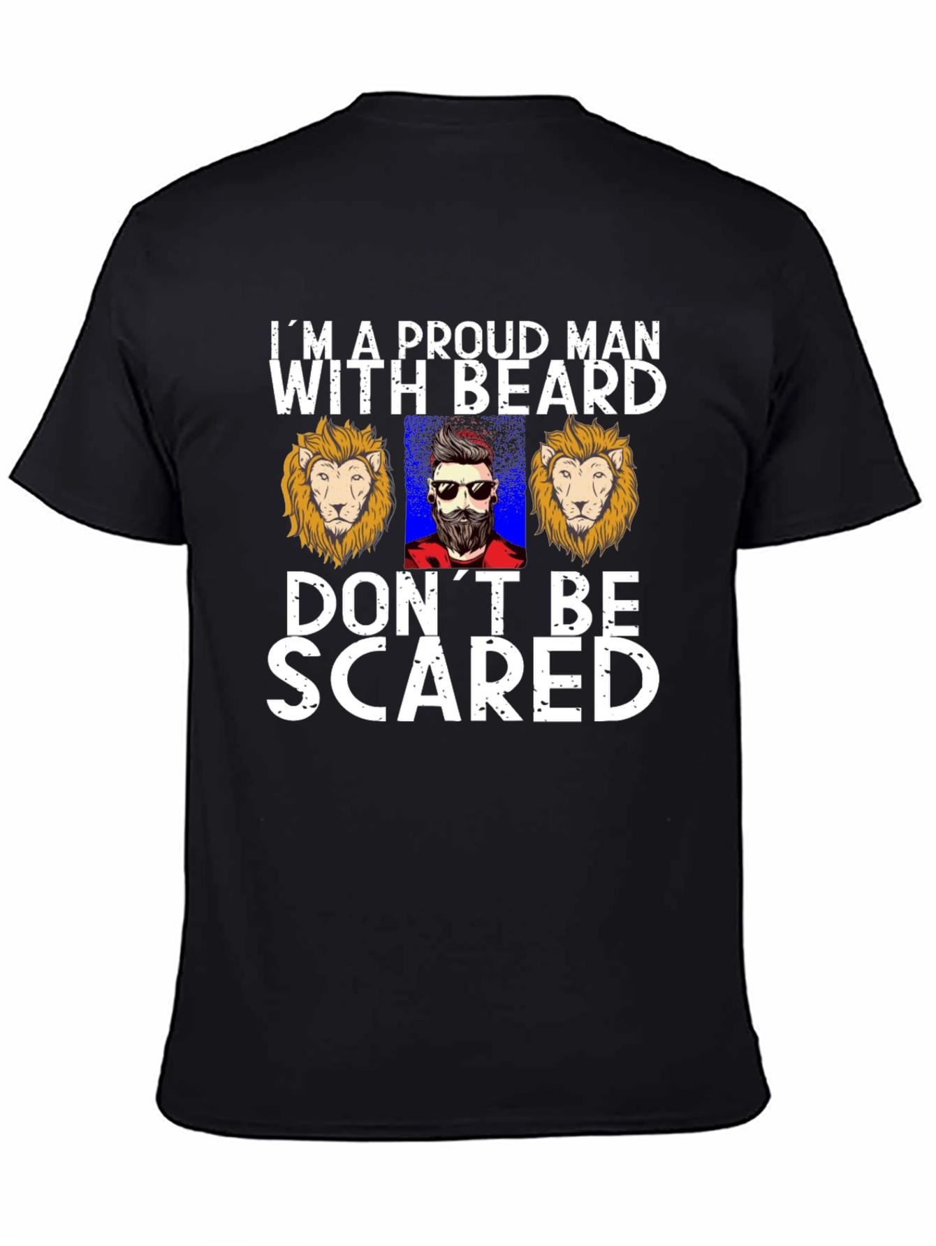 Proud Beard Man Graphic T-Shirt