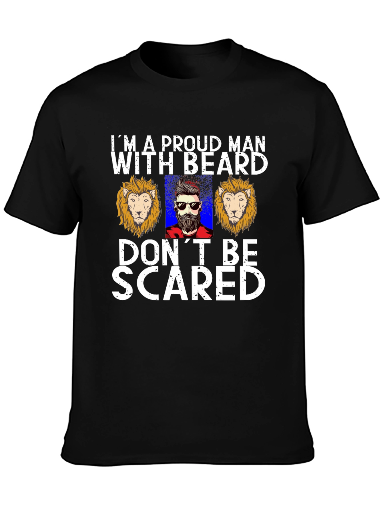Proud Beard Man Graphic T-Shirt