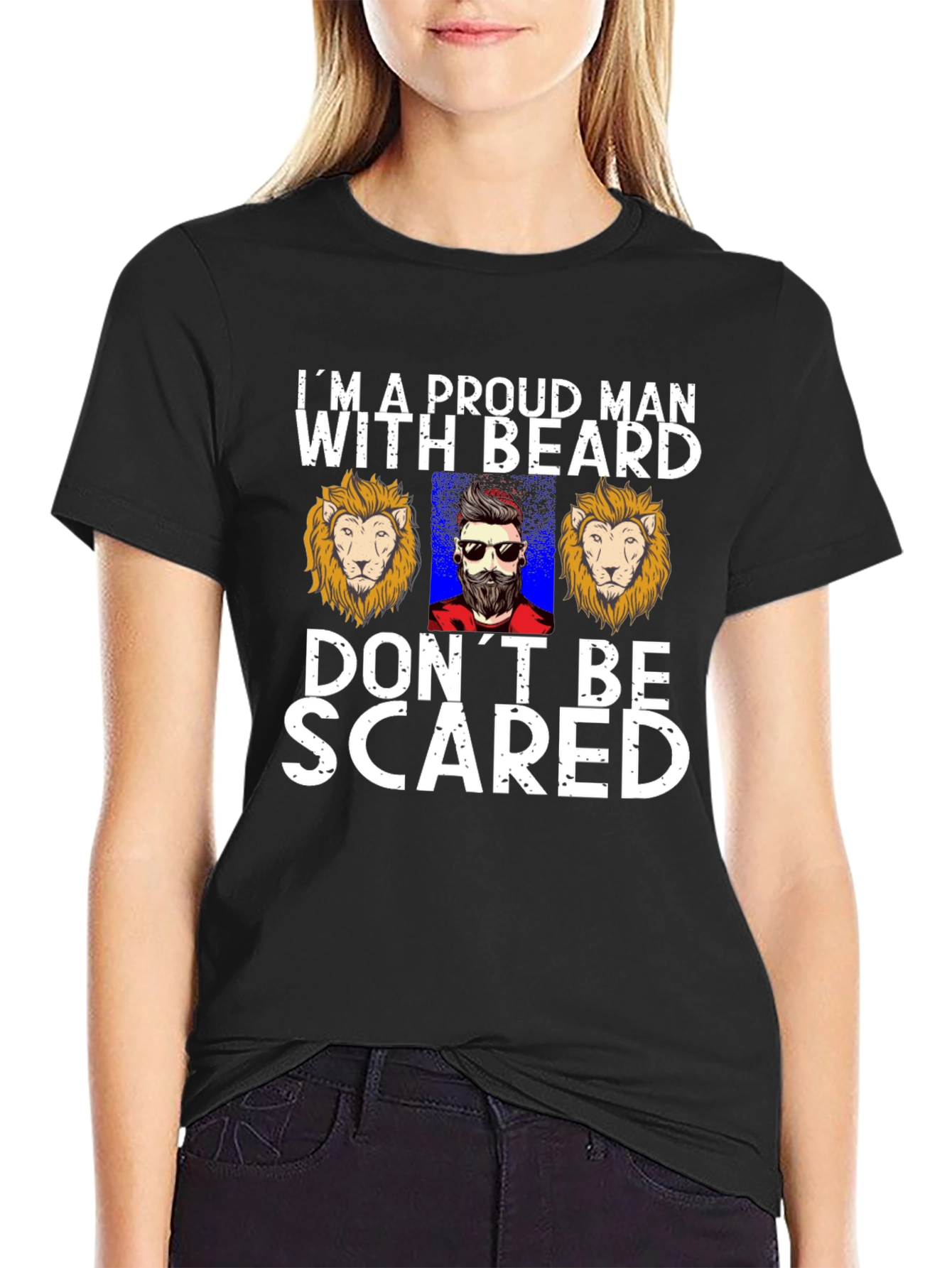 Proud Beard Man Graphic T-Shirt