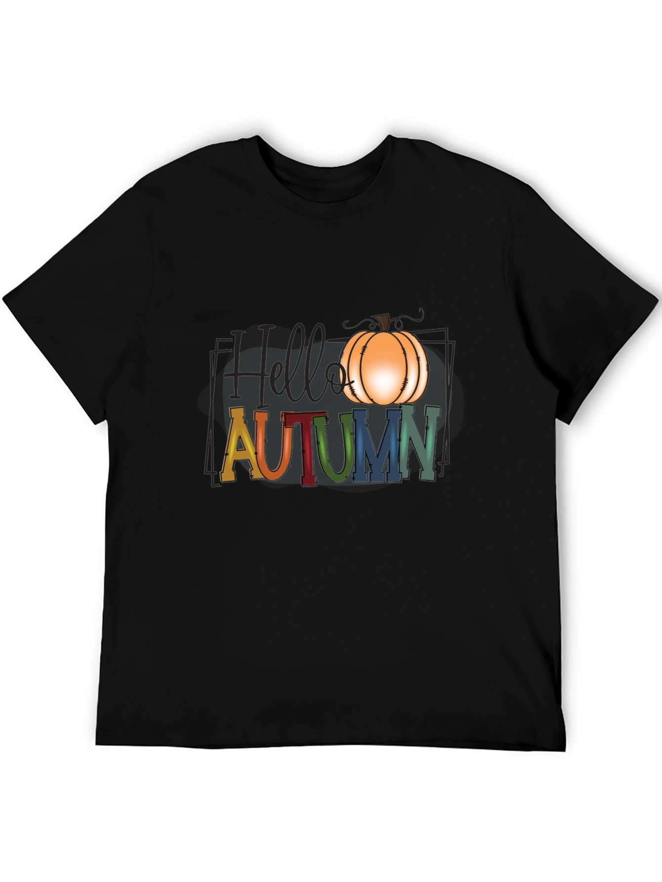 Hello Autumn Pumpkin Graphic T-Shirt