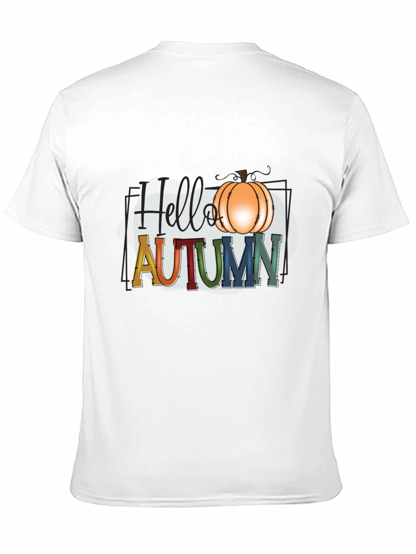 Hello Autumn Pumpkin Graphic T-Shirt
