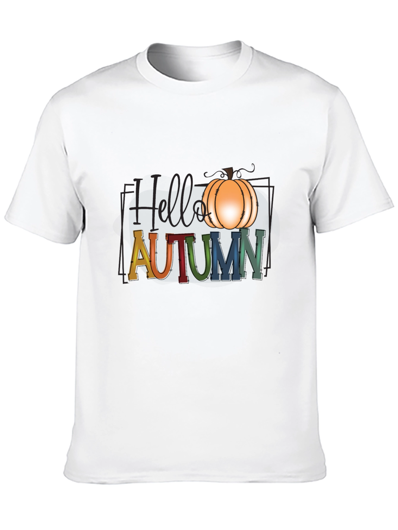 Hello Autumn Pumpkin Graphic T-Shirt