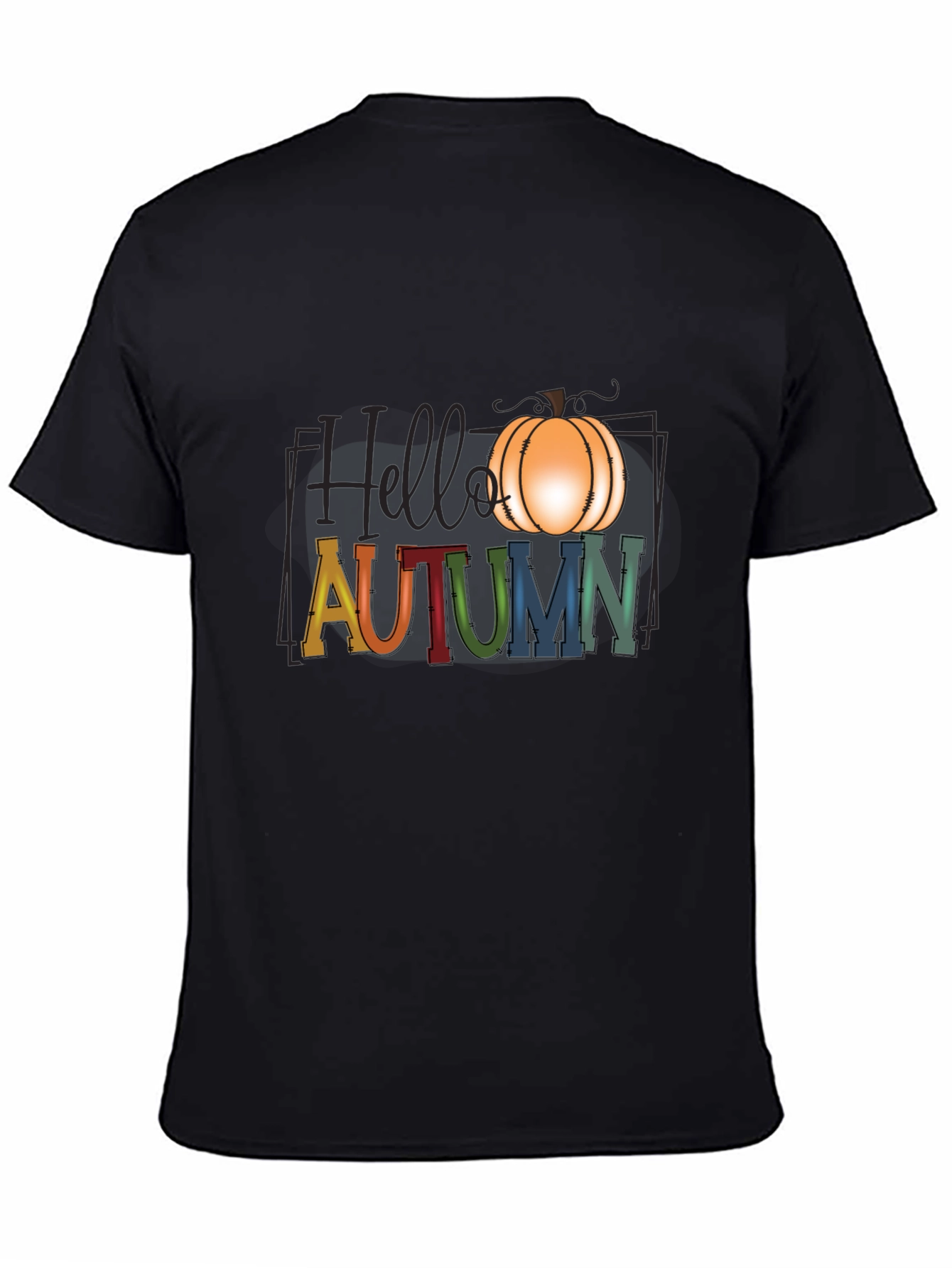 Hello Autumn Pumpkin Graphic T-Shirt
