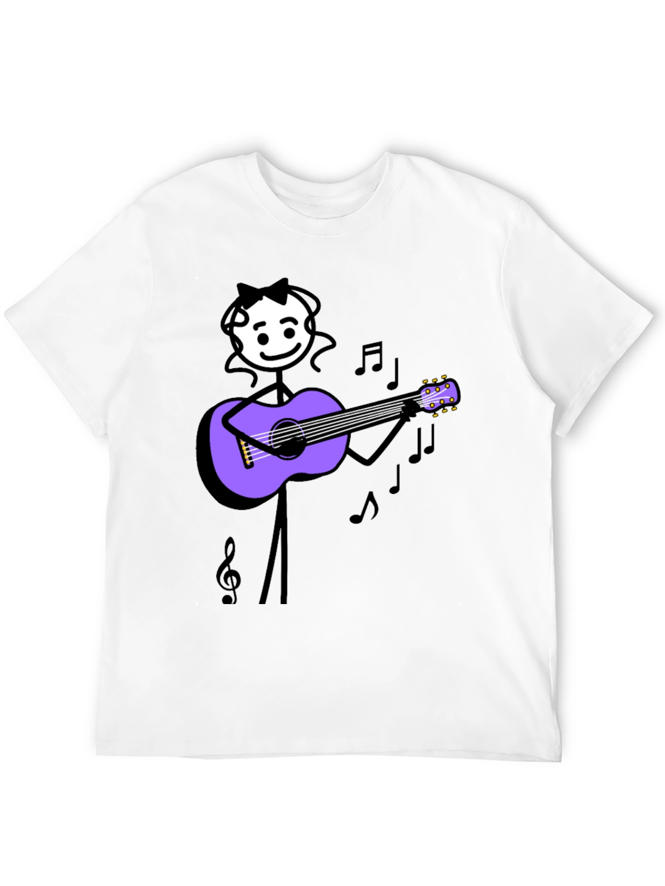 Stick Figure Musician Graphic Tee