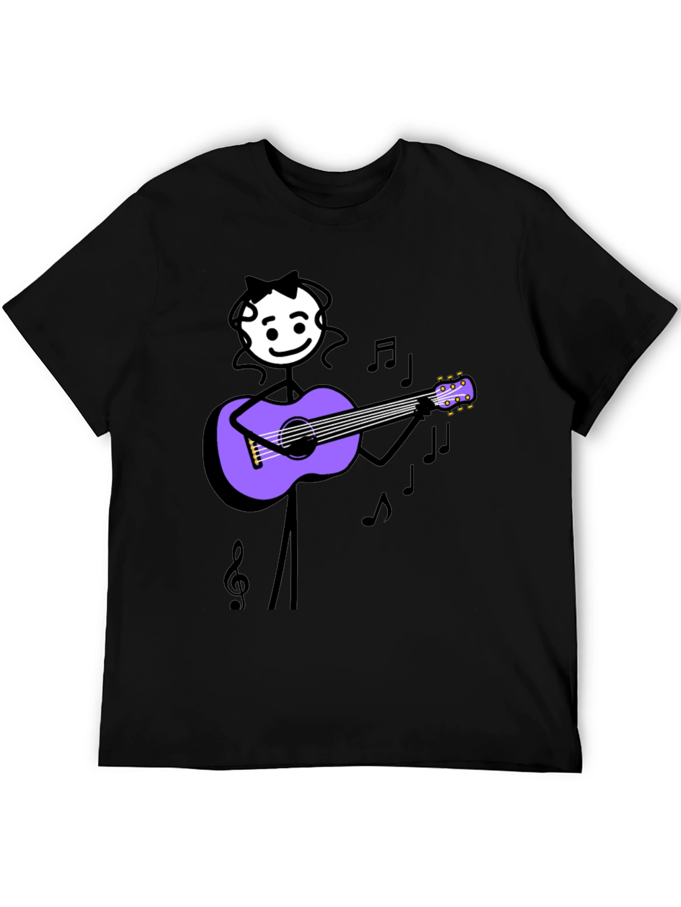Stick Figure Musician Graphic Tee