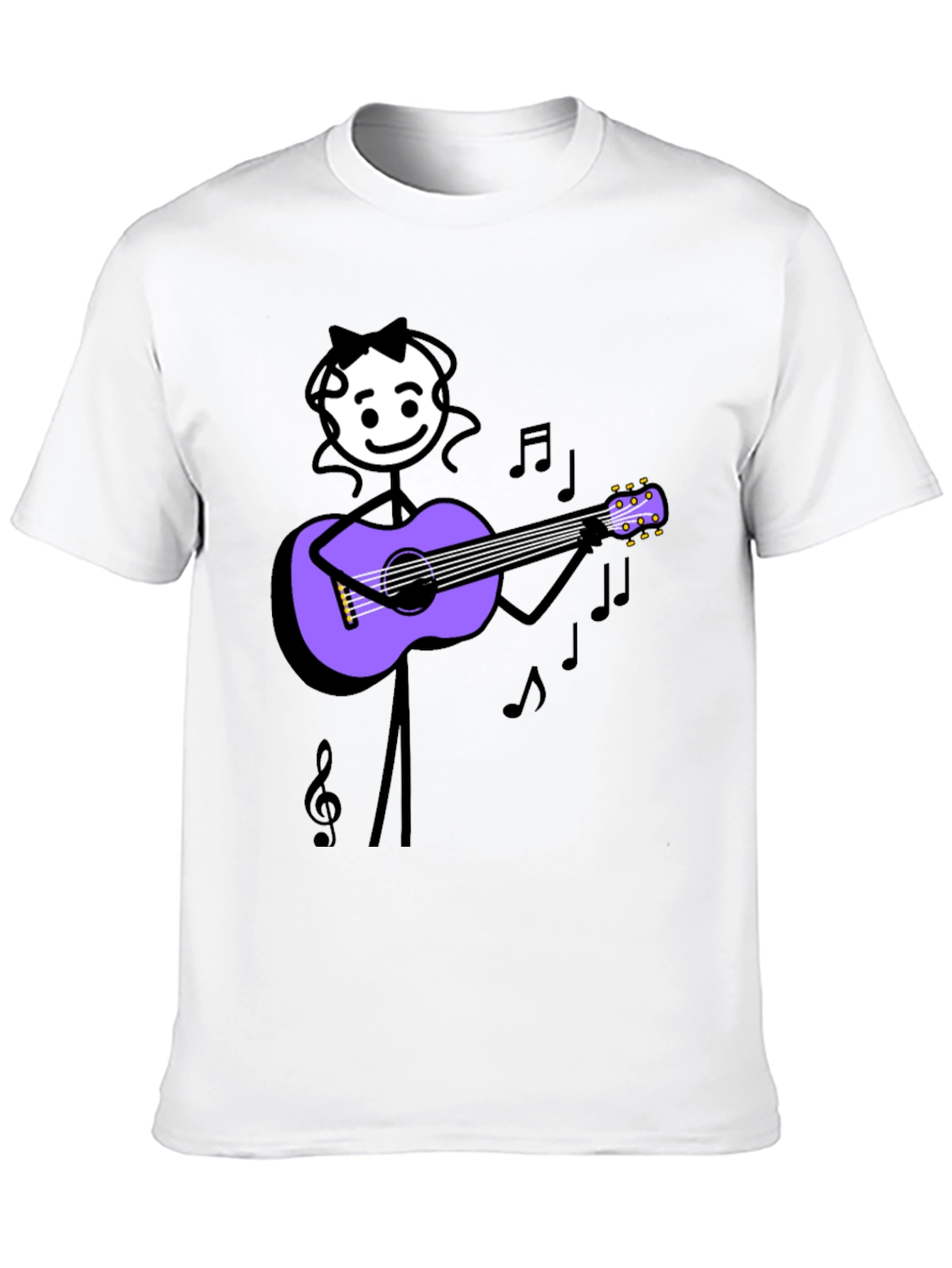 Stick Figure Musician Graphic Tee