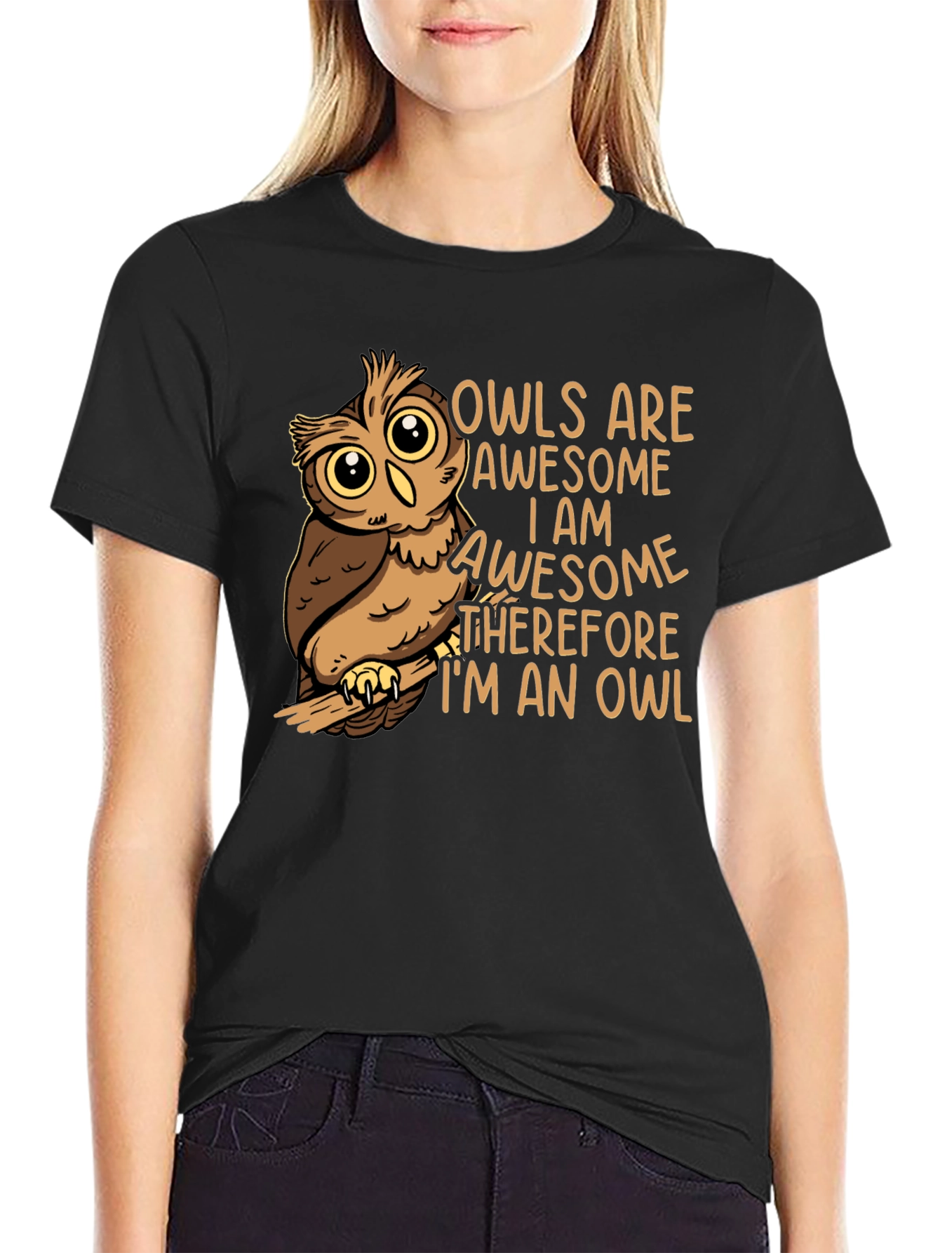 Awesome Owl Graphic T-Shirt - Soft Cotton Blend