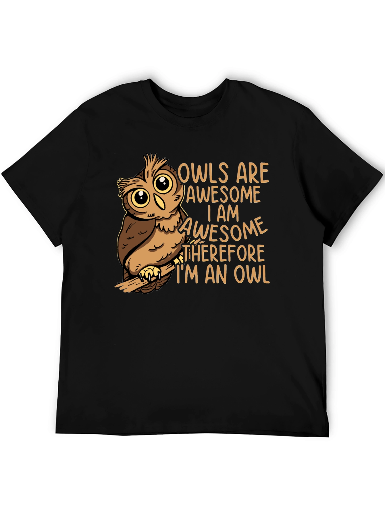 Awesome Owl Graphic T-Shirt - Soft Cotton Blend