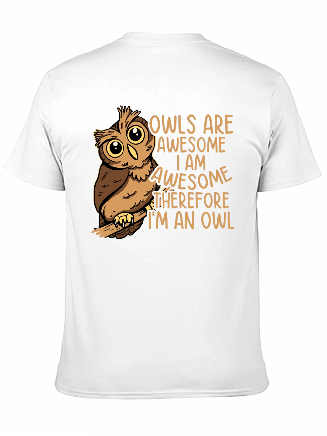 Awesome Owl Graphic T-Shirt - Soft Cotton Blend