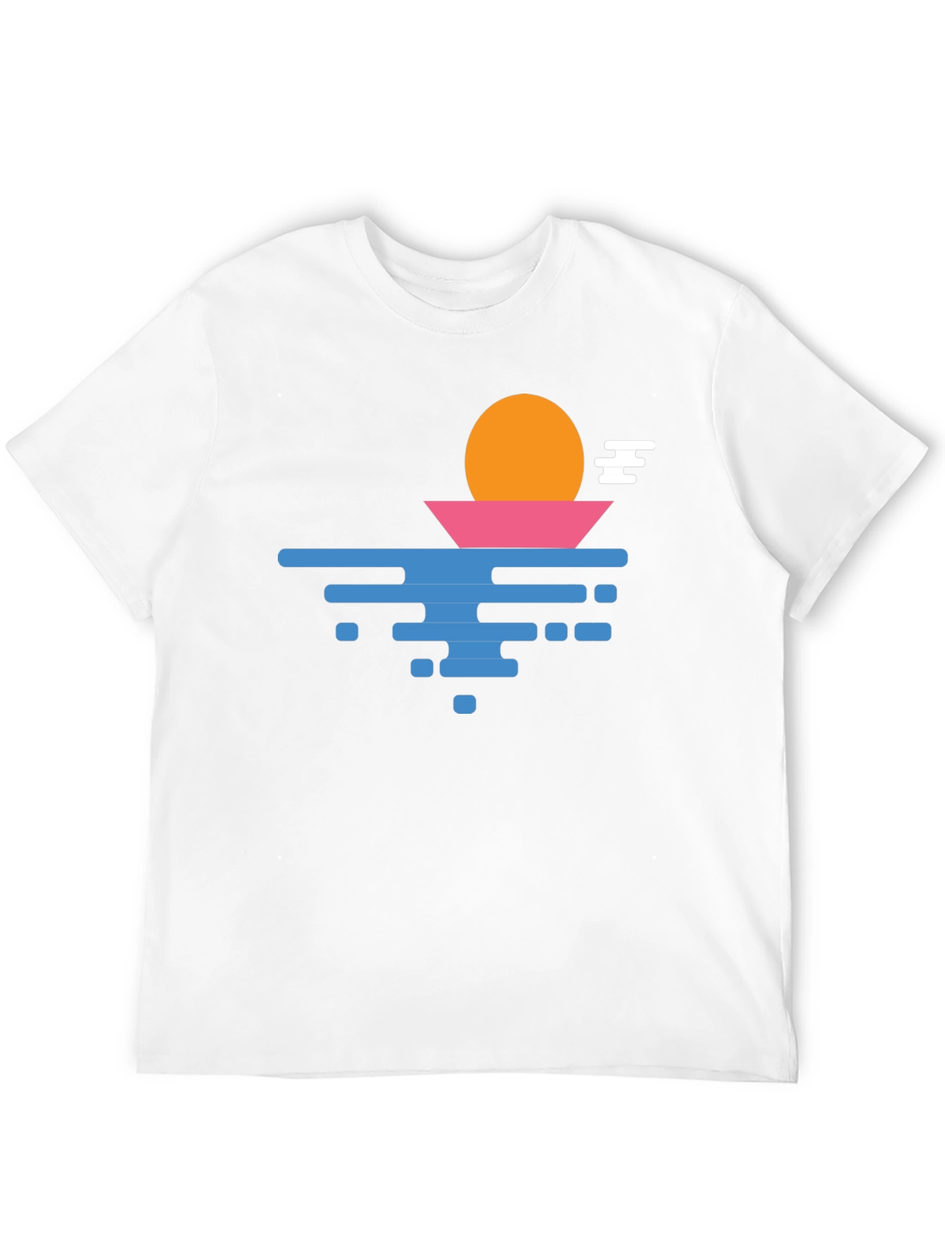 Sunset Graphic Tee - Retro Style Cotton T-Shirt