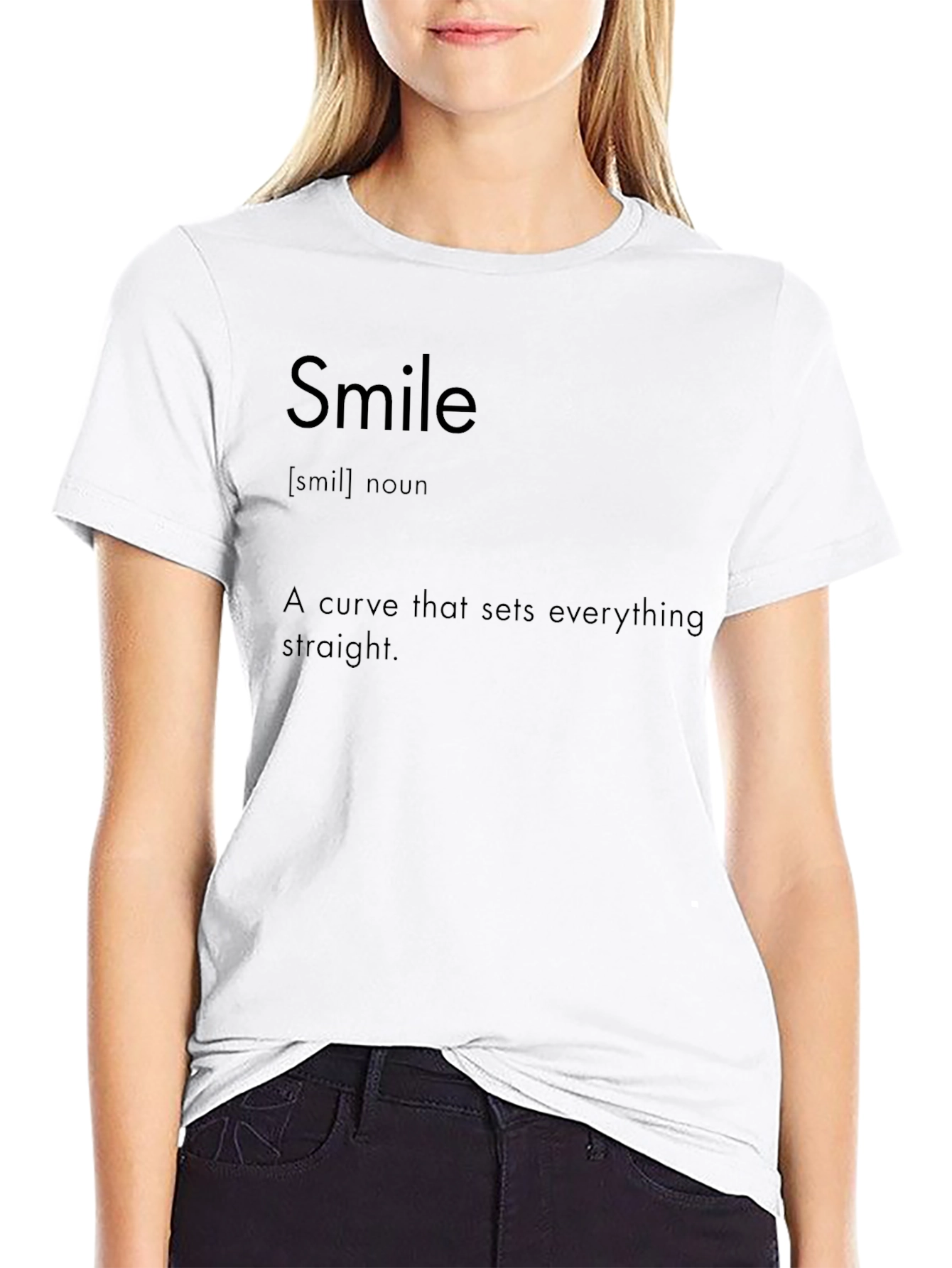 Smile Definition Black T-Shirt