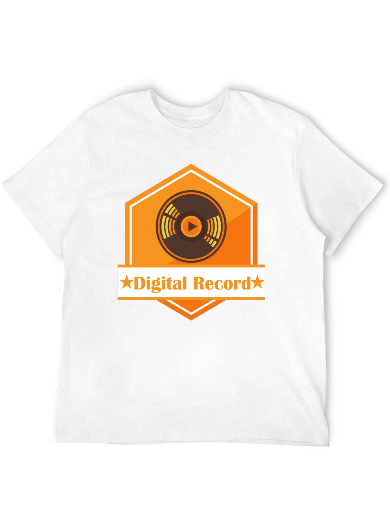 Digital Record Graphic Tee - Black