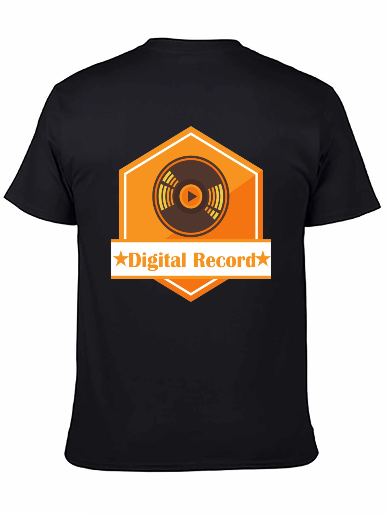 Digital Record Graphic Tee - Black