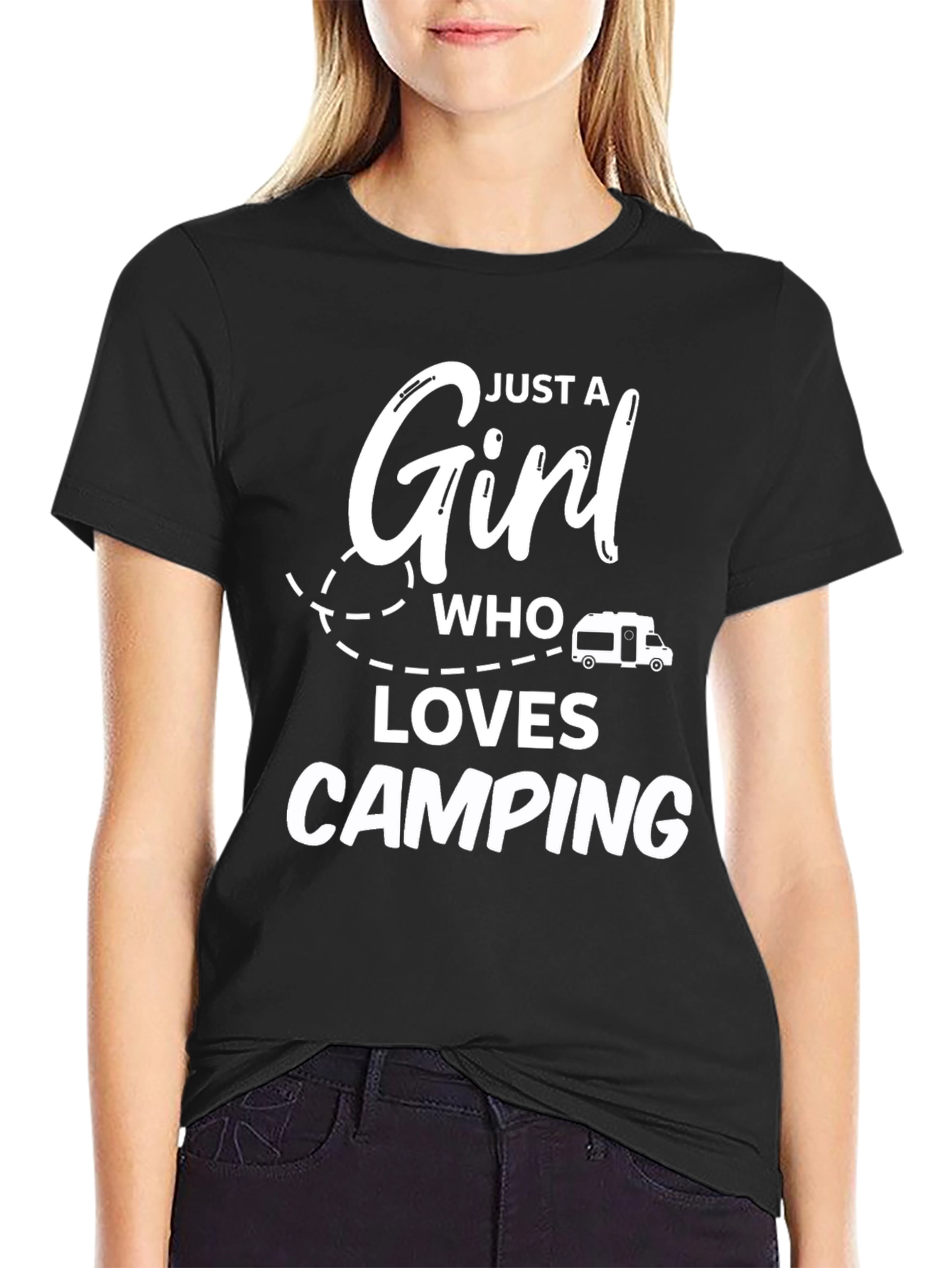 Just a Girl Who Loves Camping T-Shirt