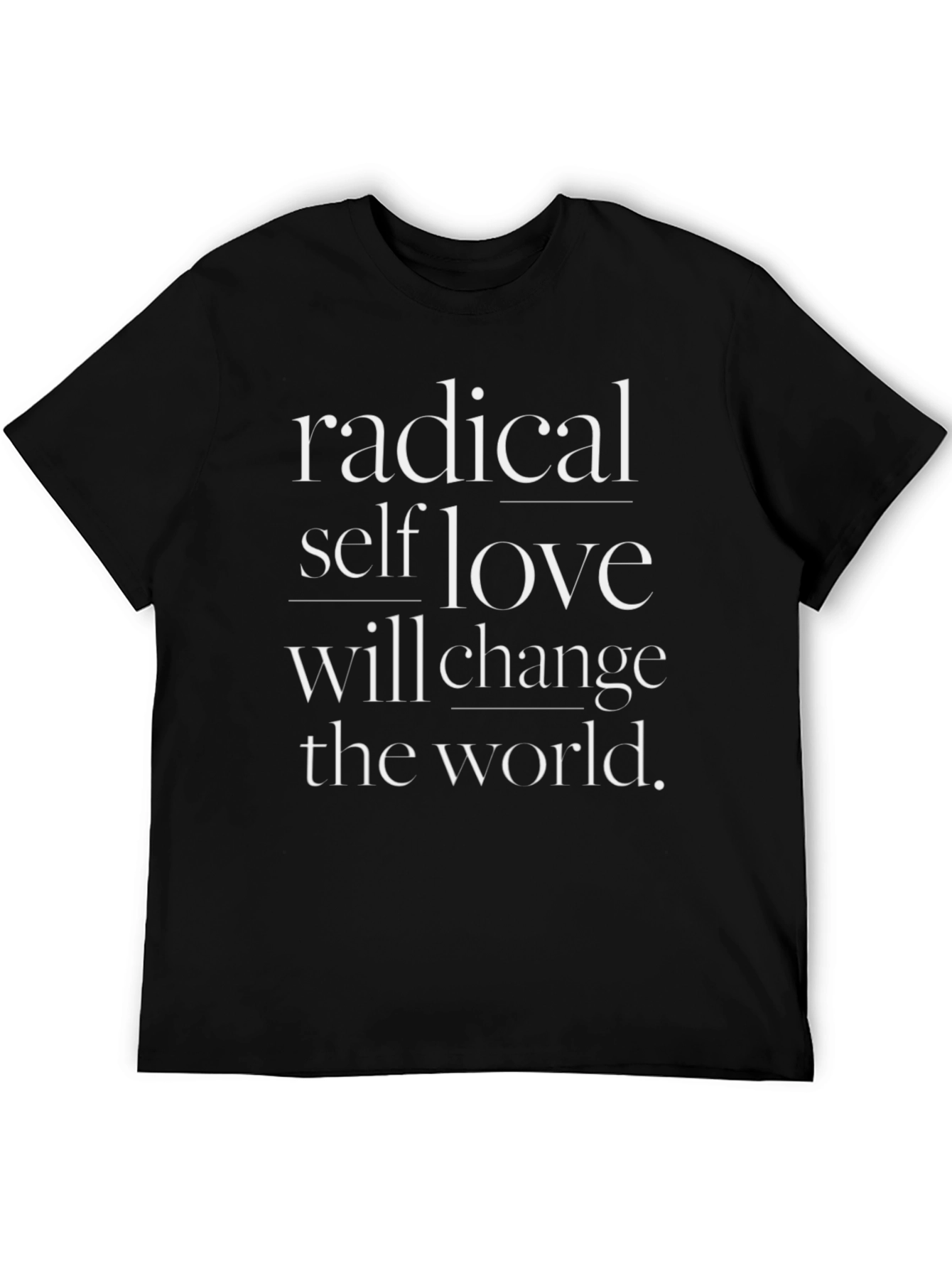 Radical Self Love Graphic T-Shirt - Black