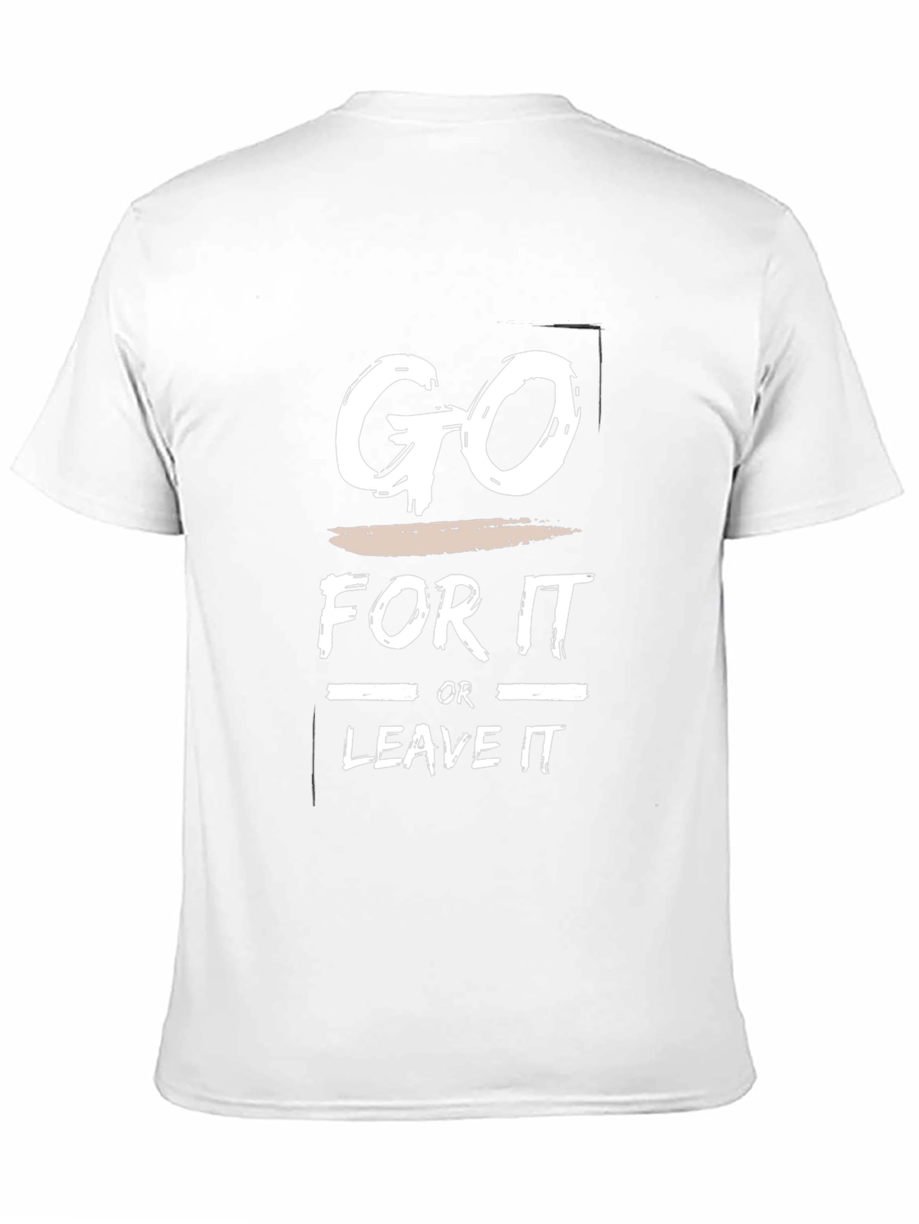 Motivational Go For It Black Graphic T-Shirt