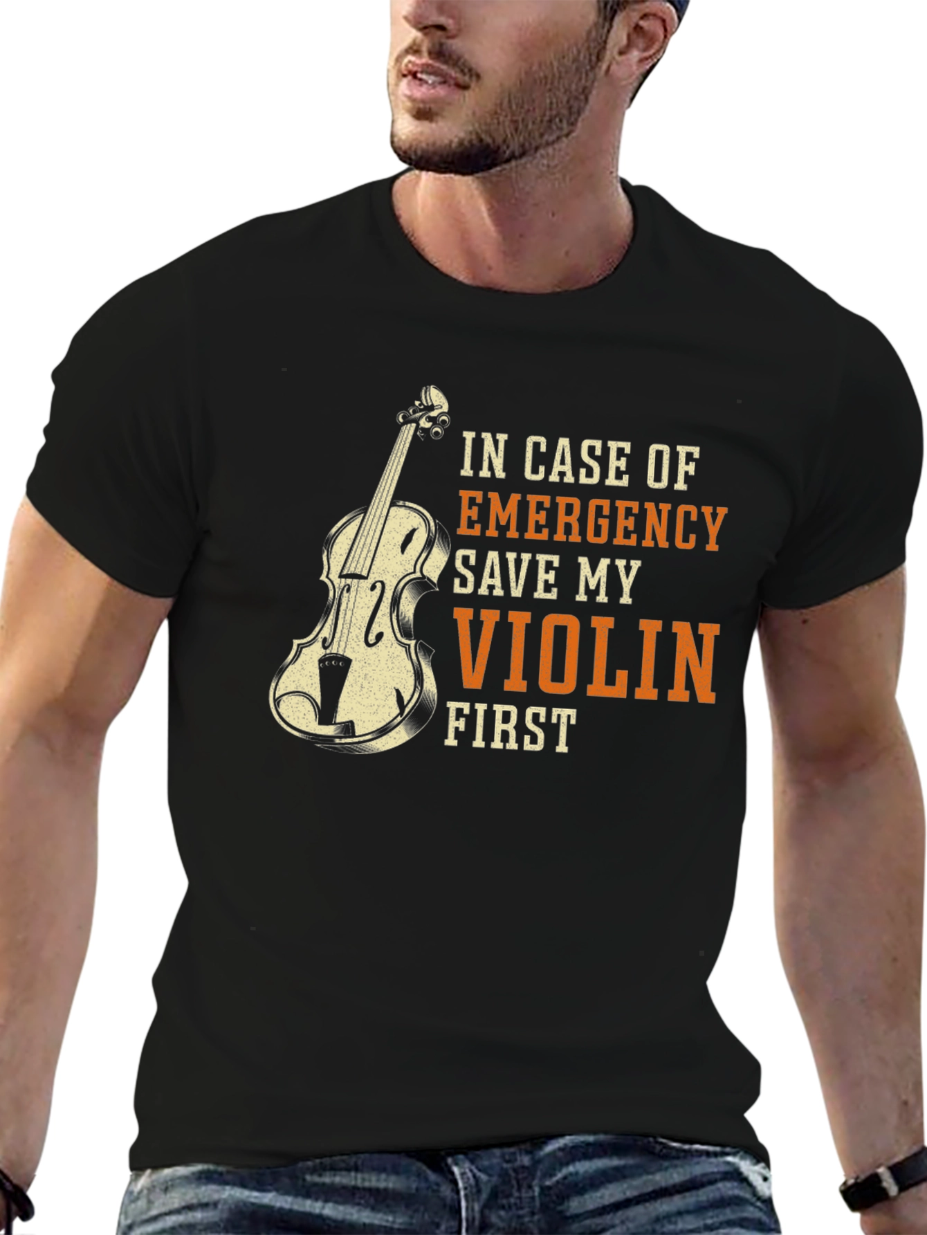 Emergency Save My Violin First T-Shirt
