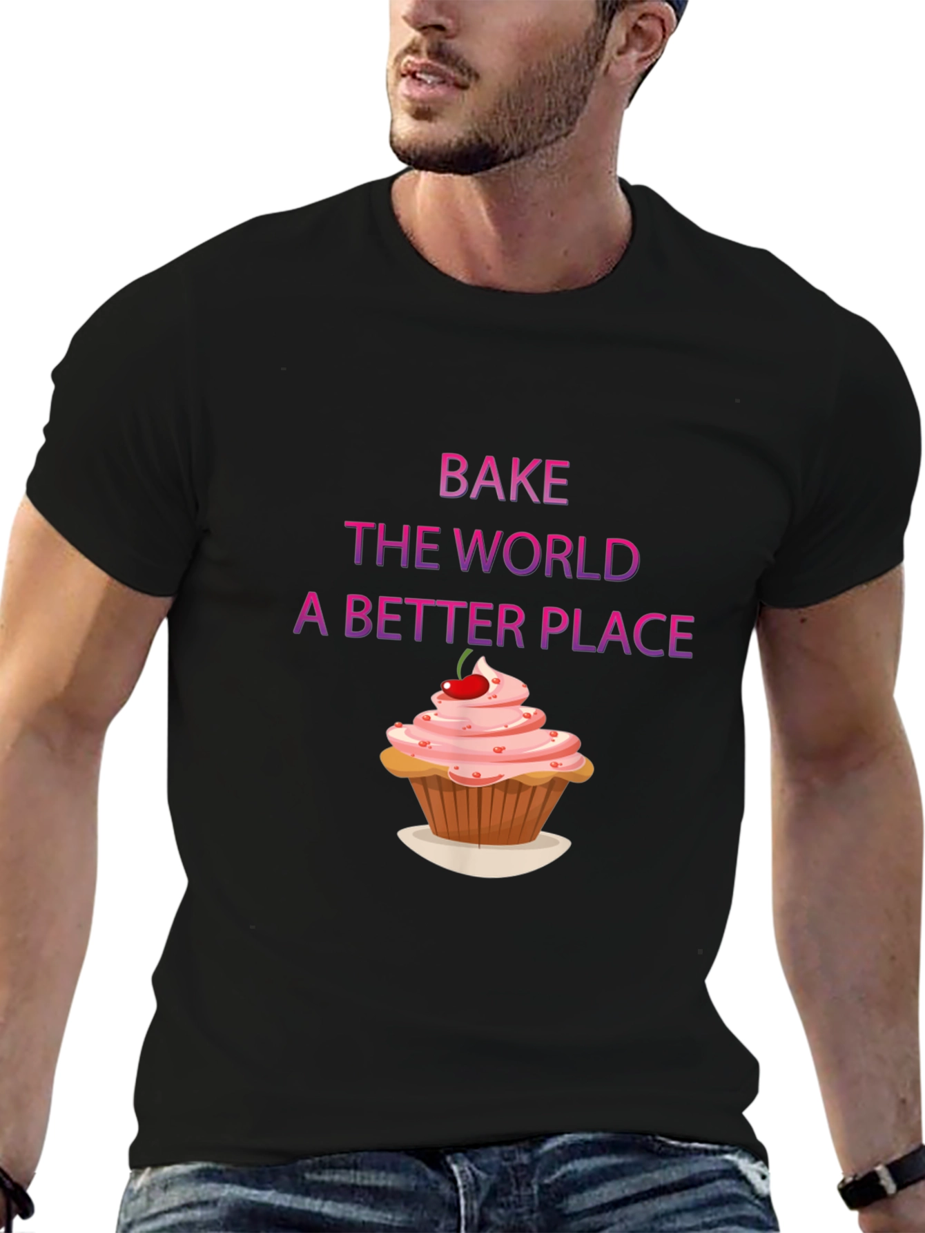 Bake the World Tee - Sweet Treat Design