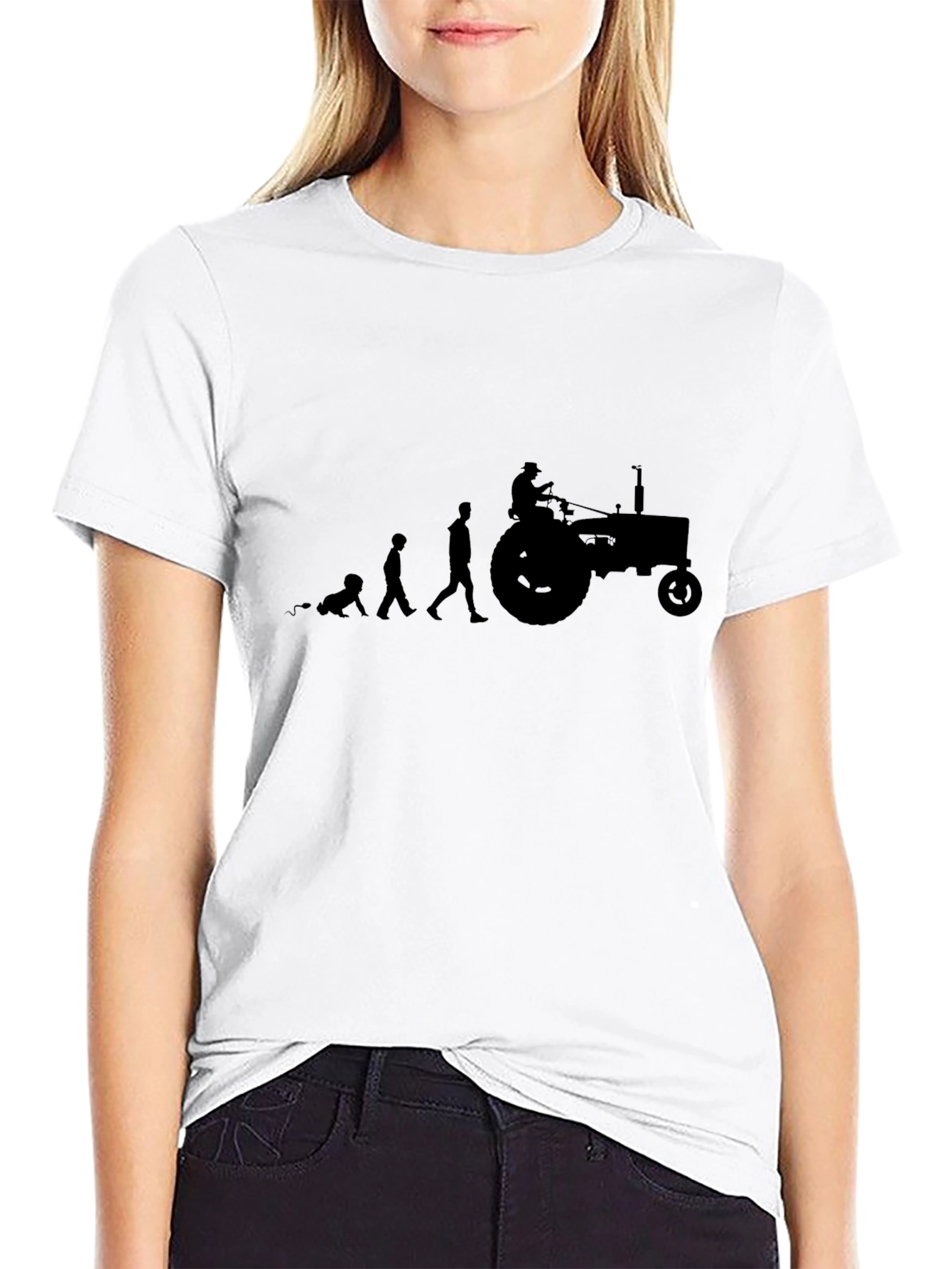 Evolution of a Farmer T-Shirt - Black