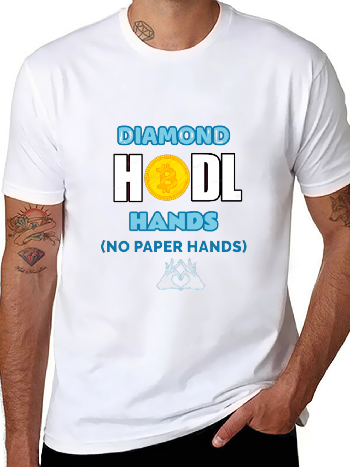 Diamond HODL Hands Crypto Tee