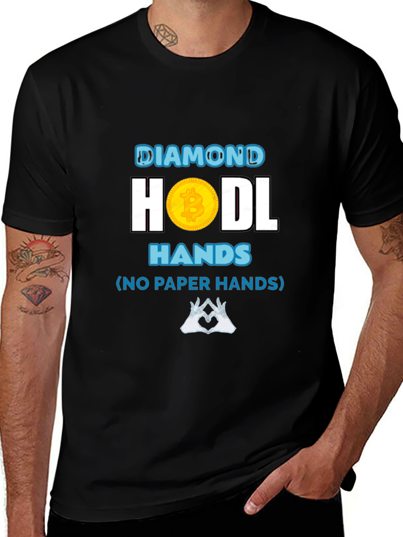 Diamond HODL Hands Crypto Tee