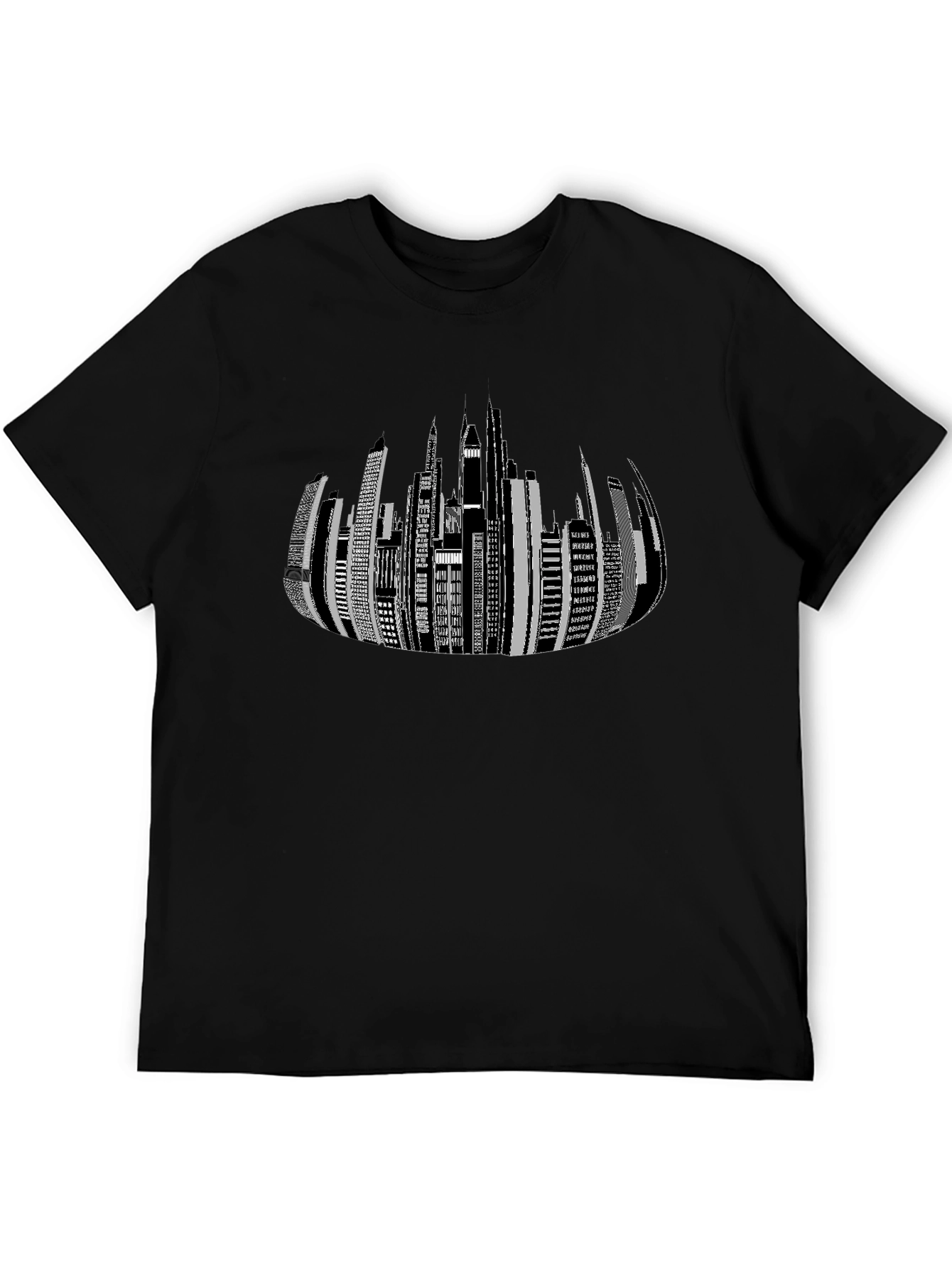 Modern Cityscape Graphic Tee - Stylish Urban Design