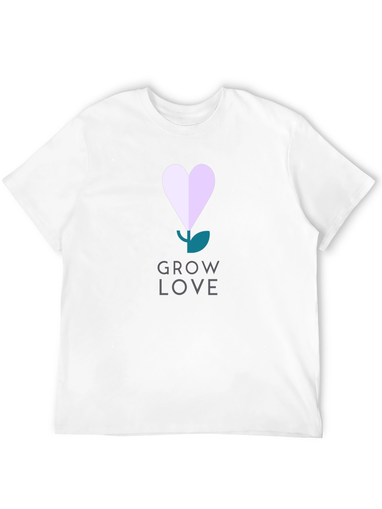 Grow Love Graphic Tee - Black Cotton T-Shirt