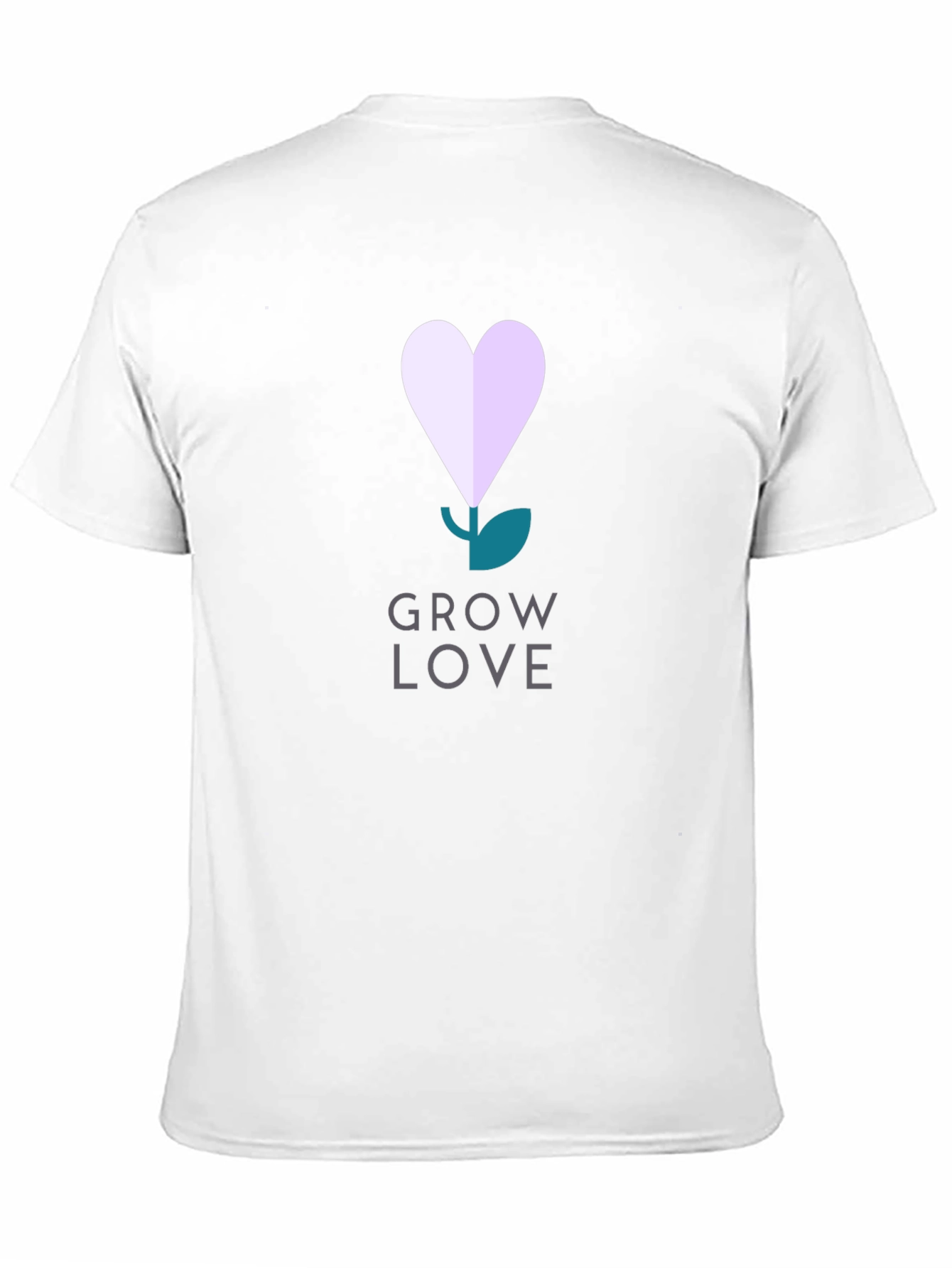 Grow Love Graphic Tee - Black Cotton T-Shirt