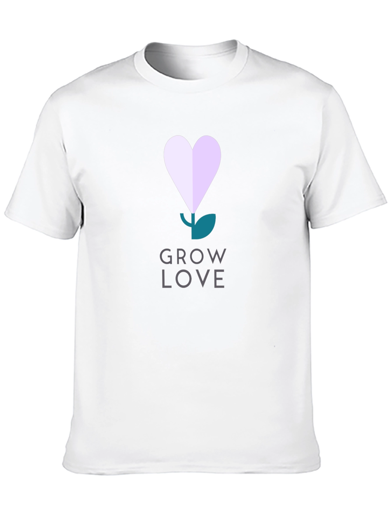 Grow Love Graphic Tee - Black Cotton T-Shirt