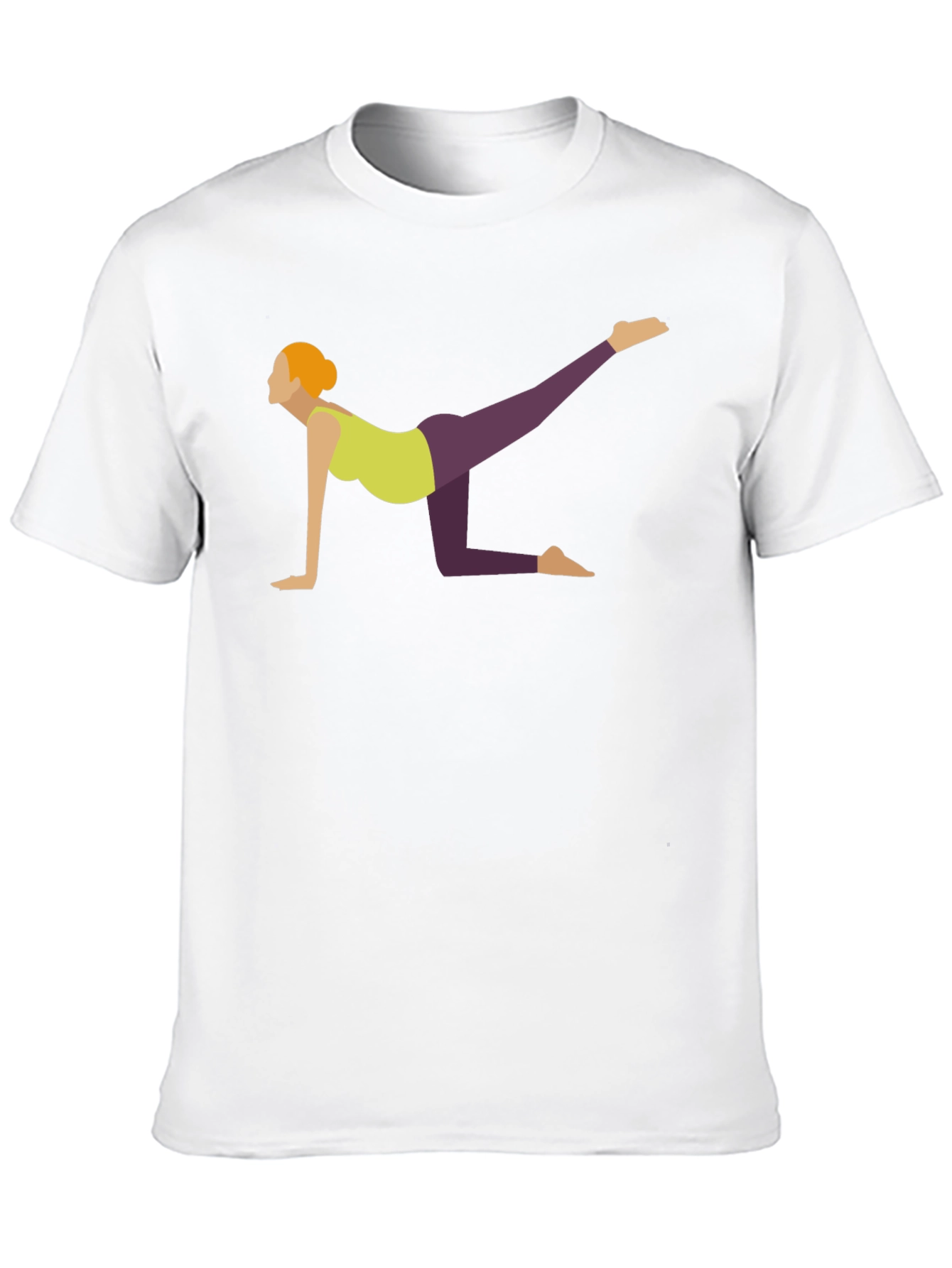 Yoga Pose Graphic Tee - Black