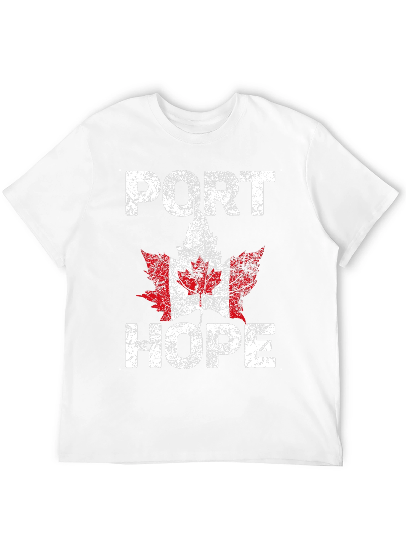 Port Hope Canada Flag Maple Leaf T-Shirt