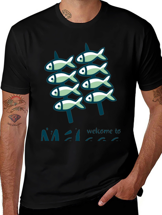 Fish Graphic T-Shirt - Unique Design