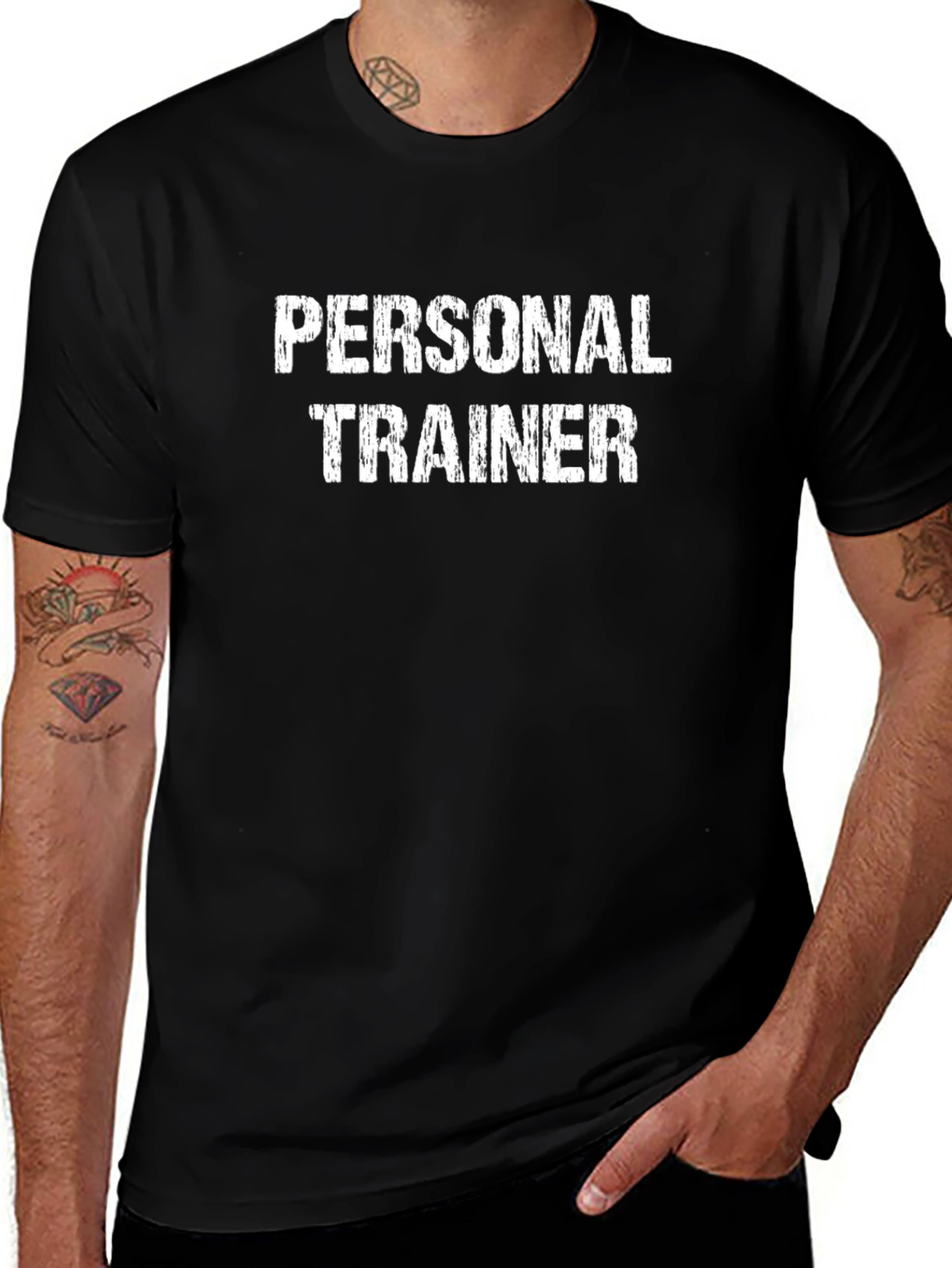 Personal Trainer Graphic T-Shirt - Black
