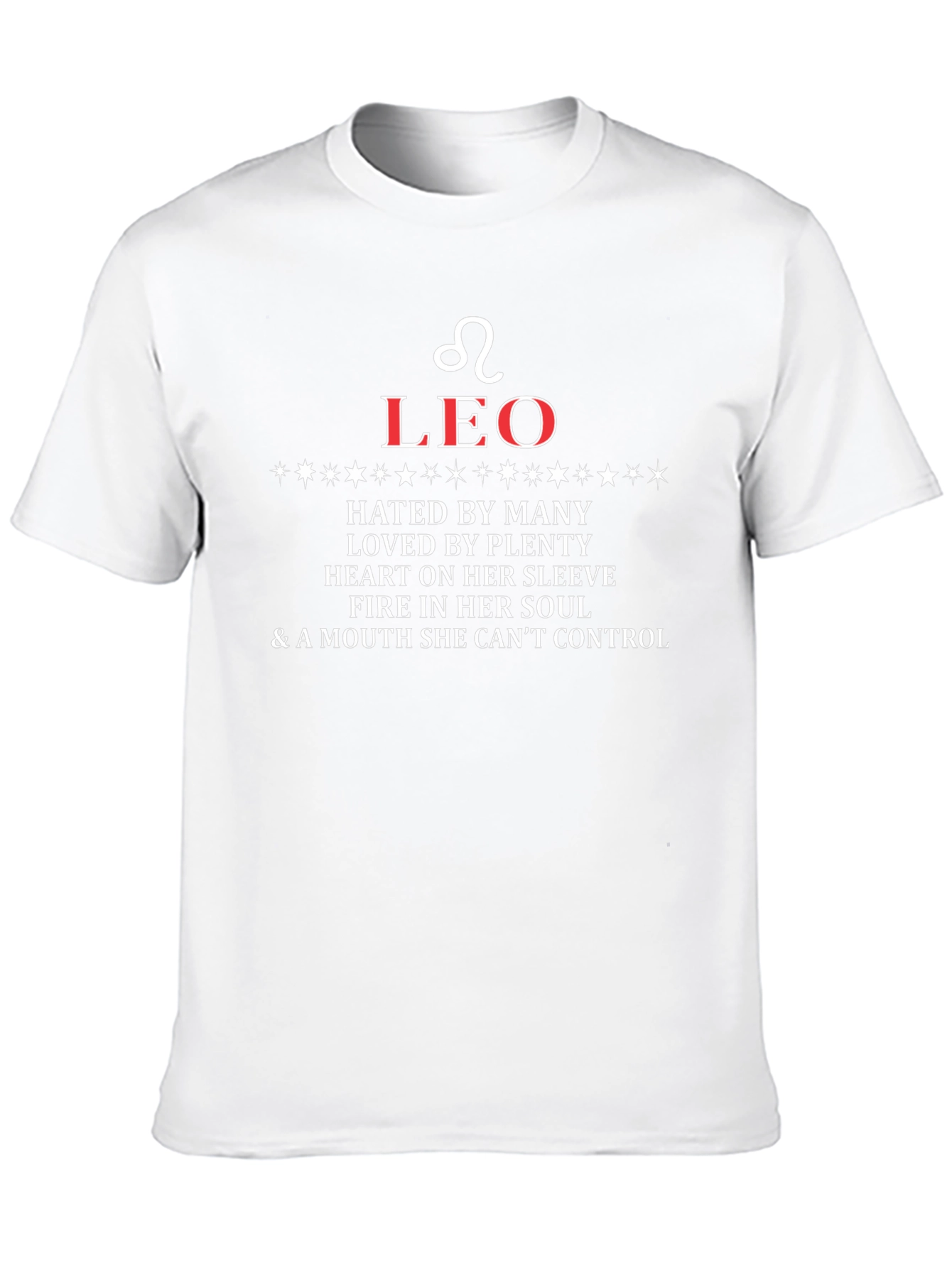 Leo Zodiac Graphic T-Shirt Fire Sign Tee
