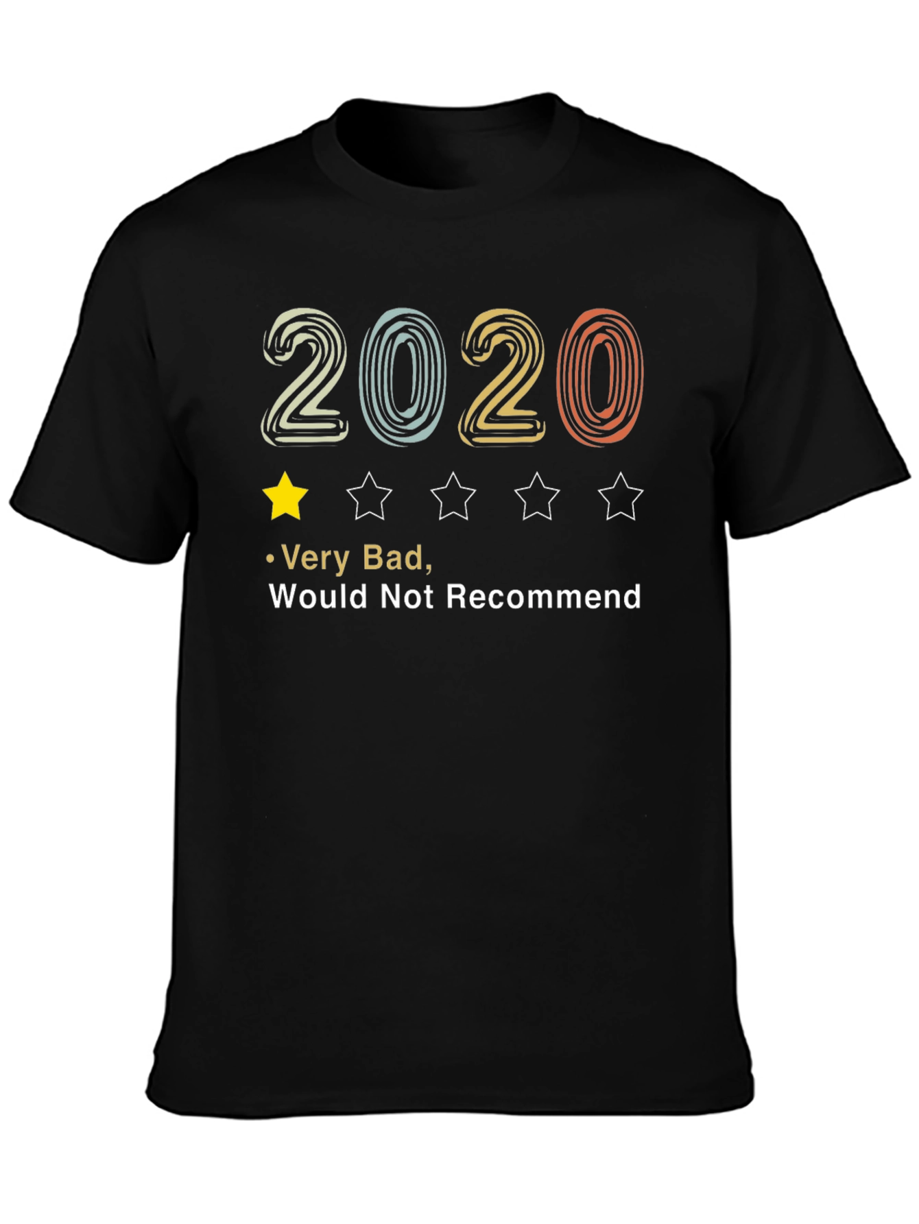 2020 One-Star Review T-Shirt - Funny Bad Year Tee