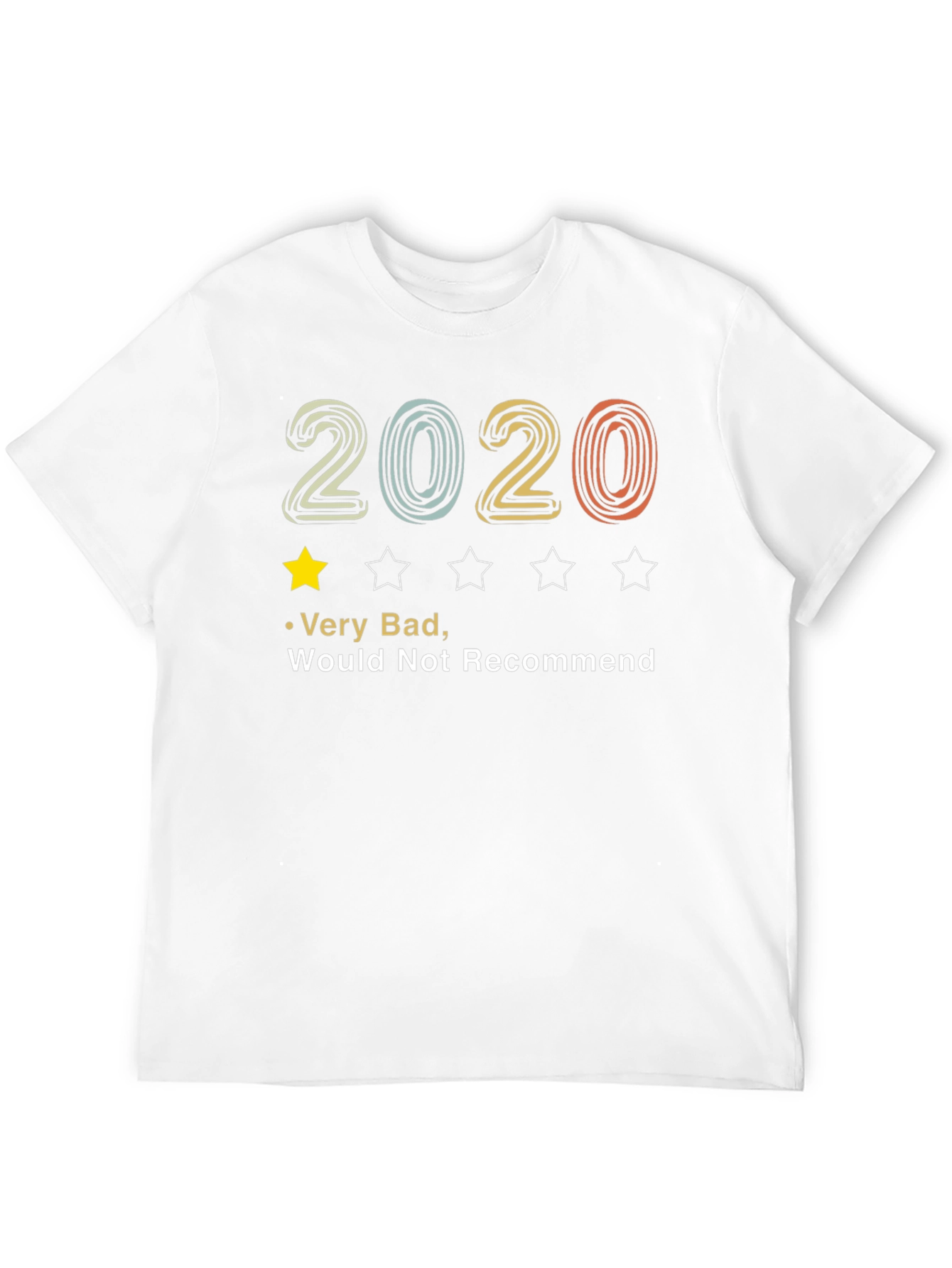 2020 One-Star Review T-Shirt - Funny Bad Year Tee