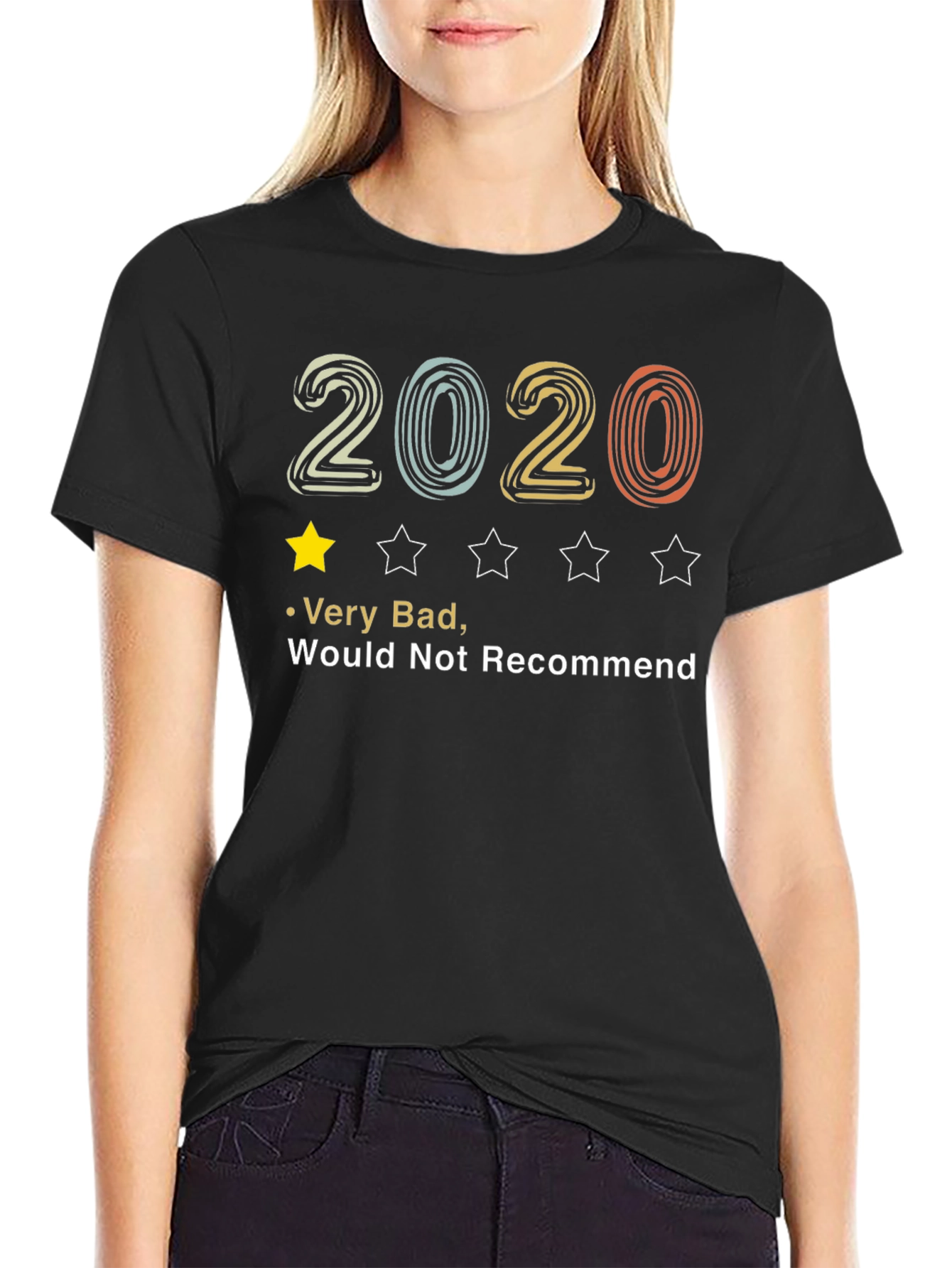 2020 One-Star Review T-Shirt - Funny Bad Year Tee