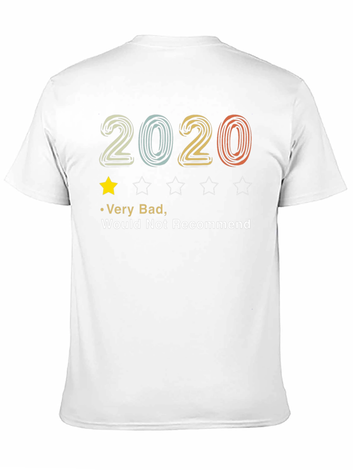 2020 One-Star Review T-Shirt - Funny Bad Year Tee