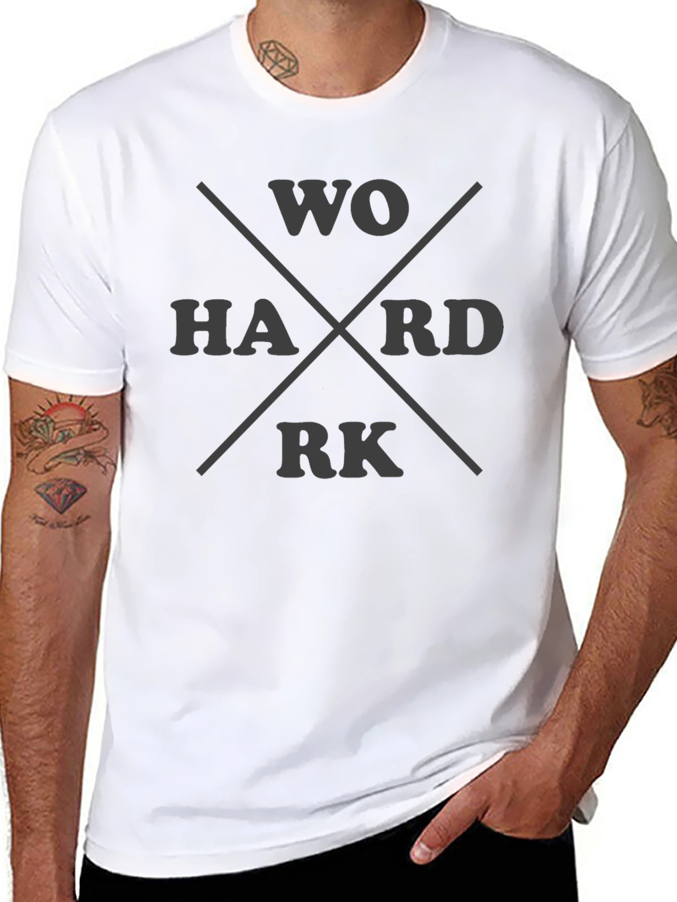 Work Hard Crew Neck T-Shirt