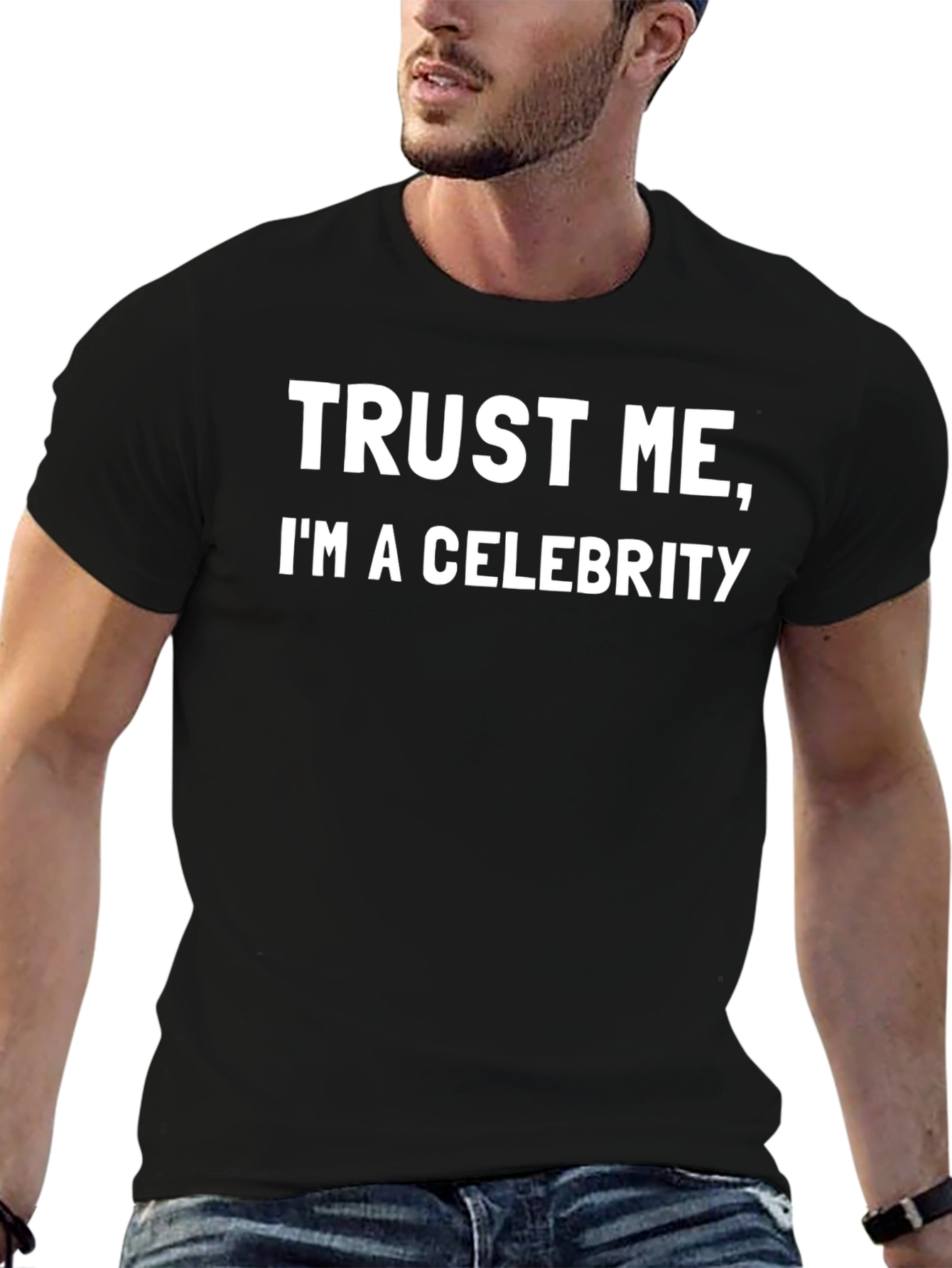 Trust Me Im a Celebrity Black T-Shirt