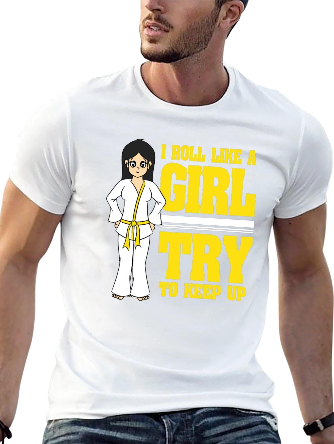 I Roll Like A Girl Martial Arts T-Shirt