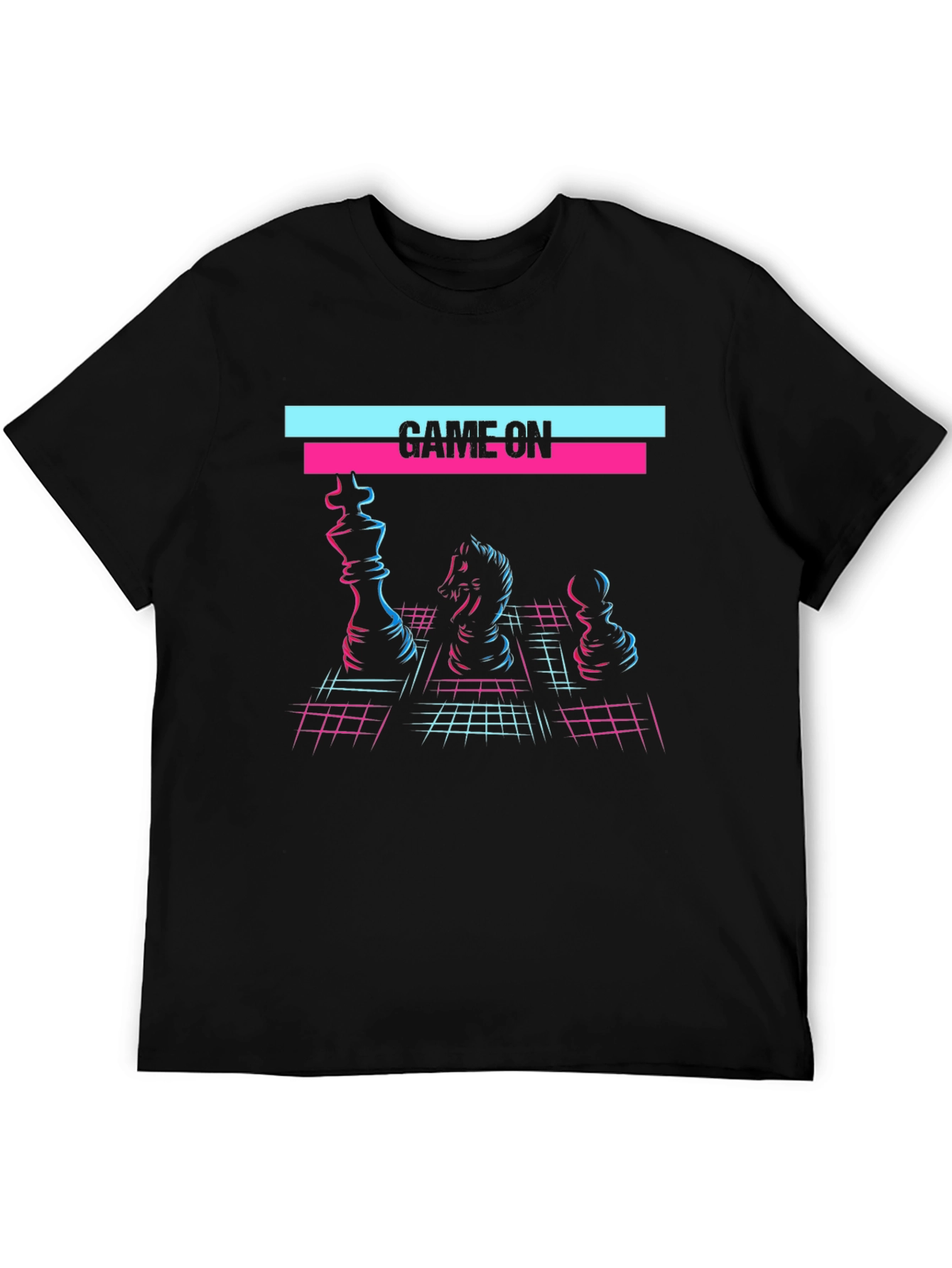Game On Chess T-Shirt - Retro 80s Style