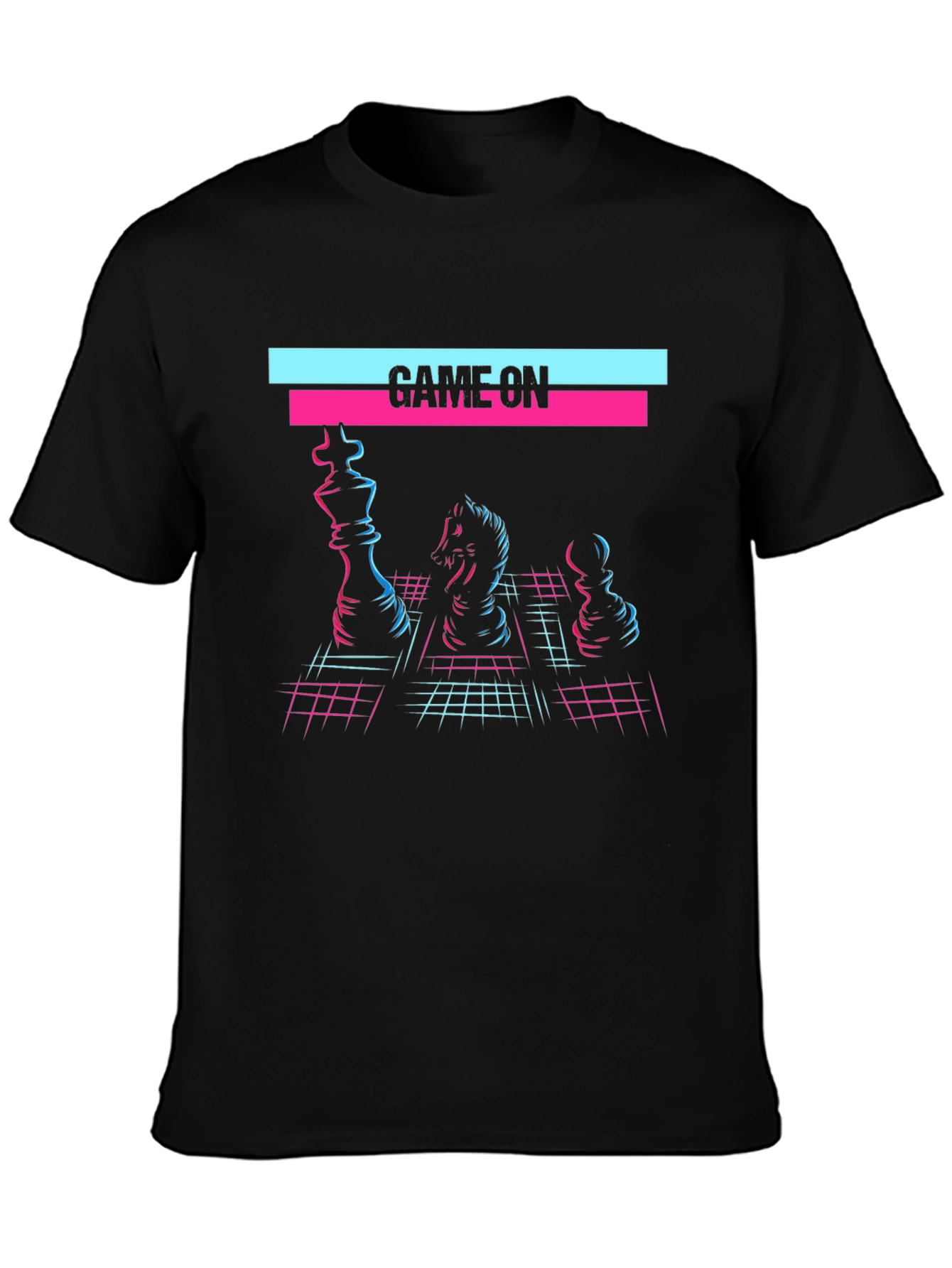 Game On Chess T-Shirt - Retro 80s Style