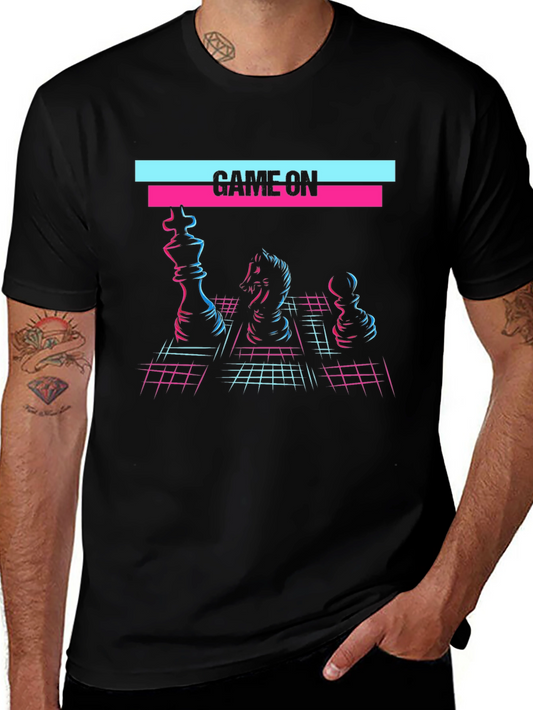 Game On Chess T-Shirt - Retro 80s Style