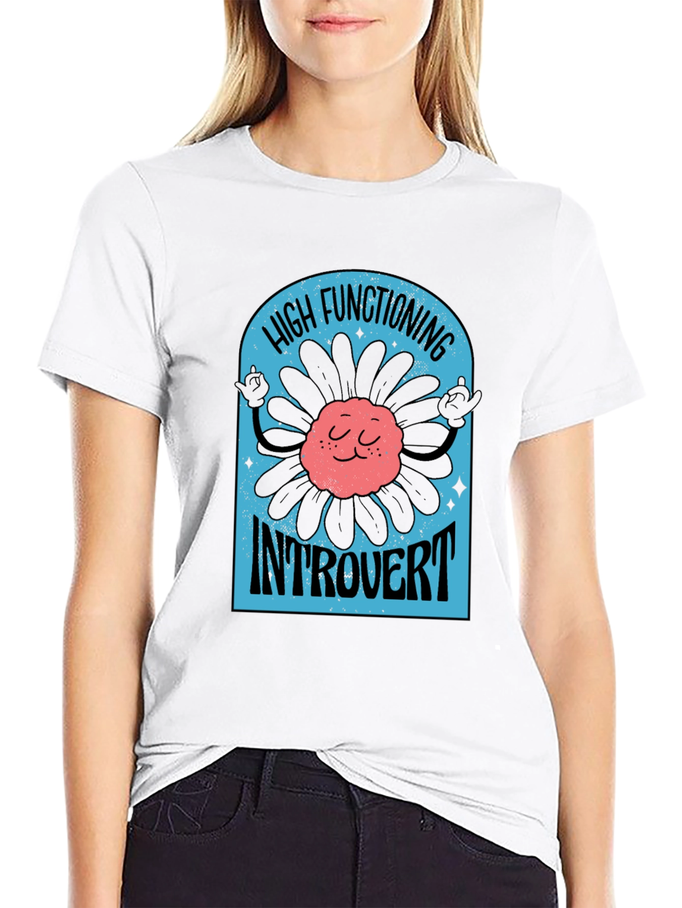 High Functioning Introvert Black T-Shirt