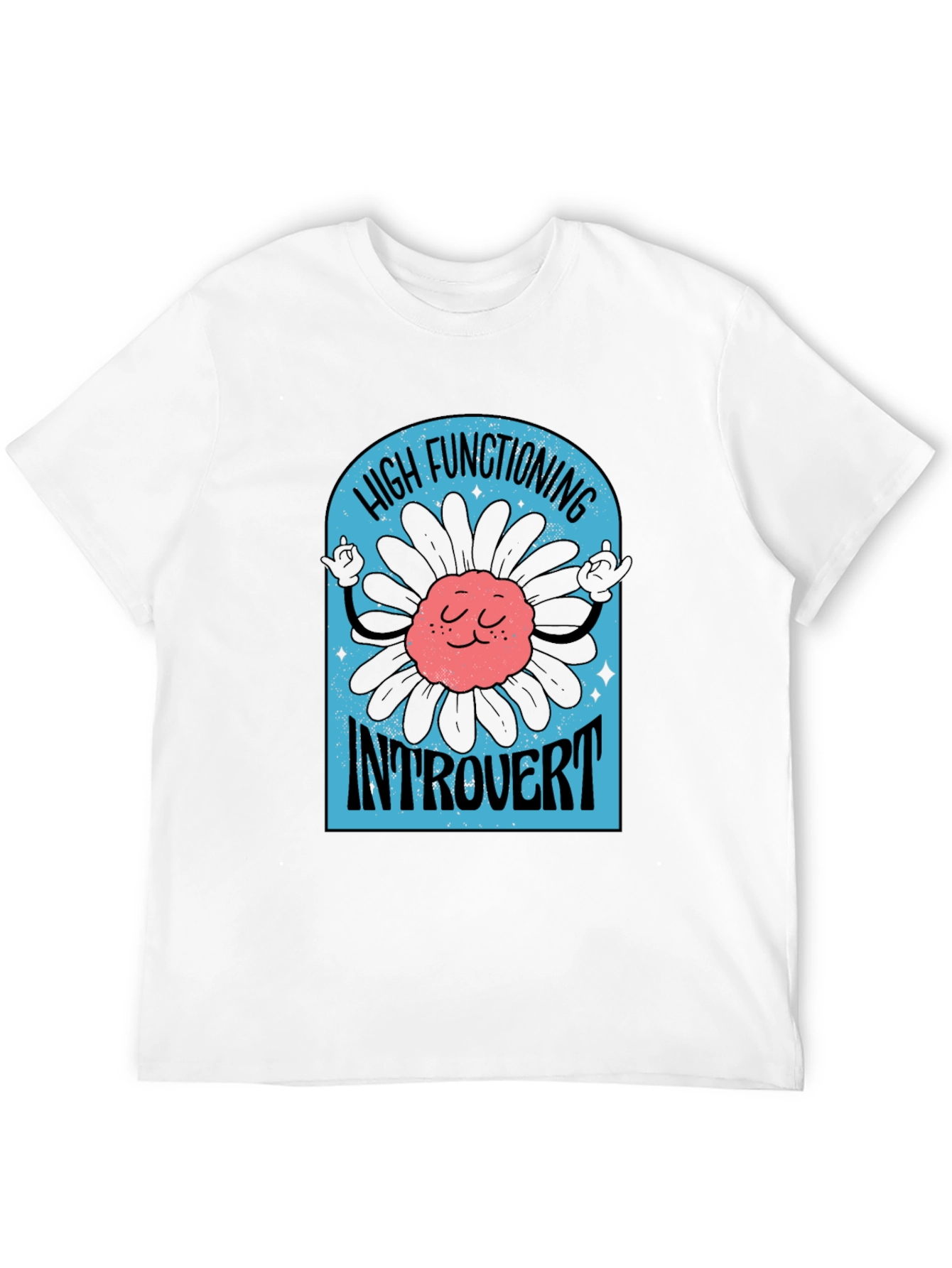 High Functioning Introvert Black T-Shirt