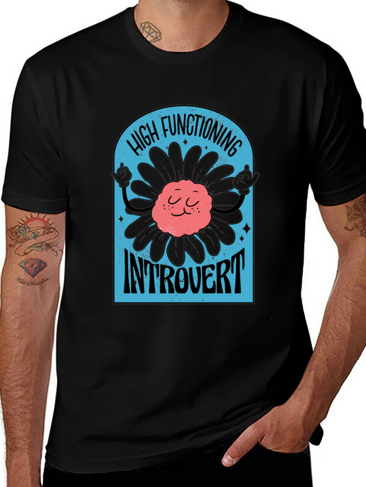 High Functioning Introvert Black T-Shirt