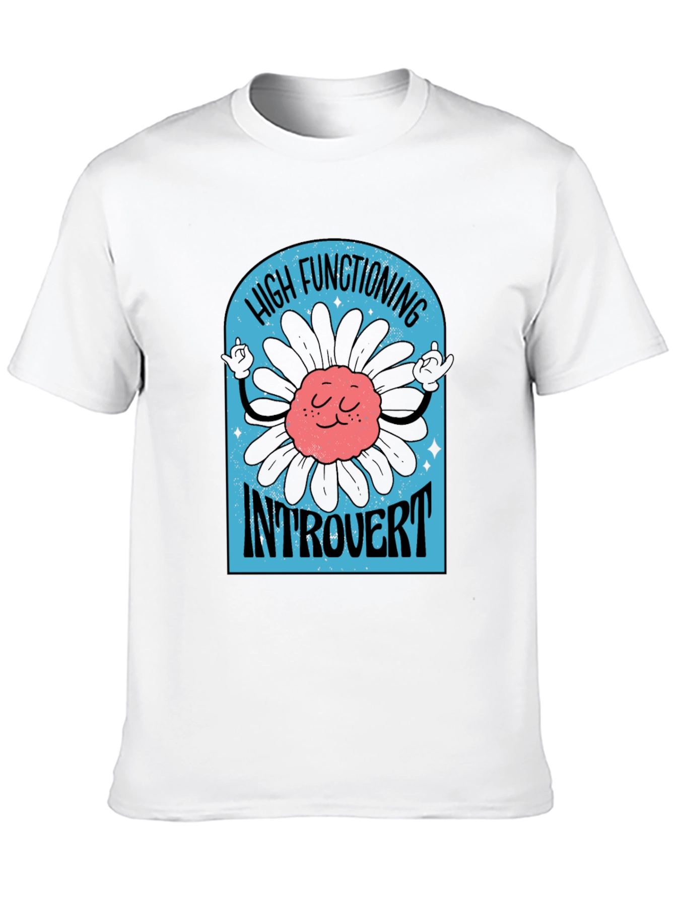 High Functioning Introvert Black T-Shirt