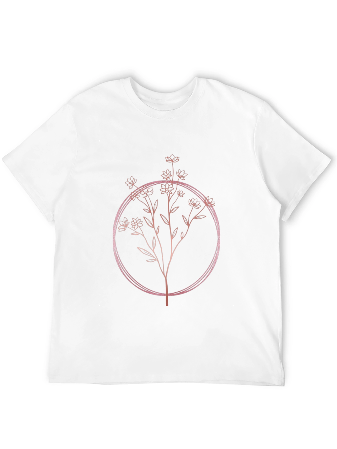 Floral Circle Graphic T-Shirt - Stylish & Trendy