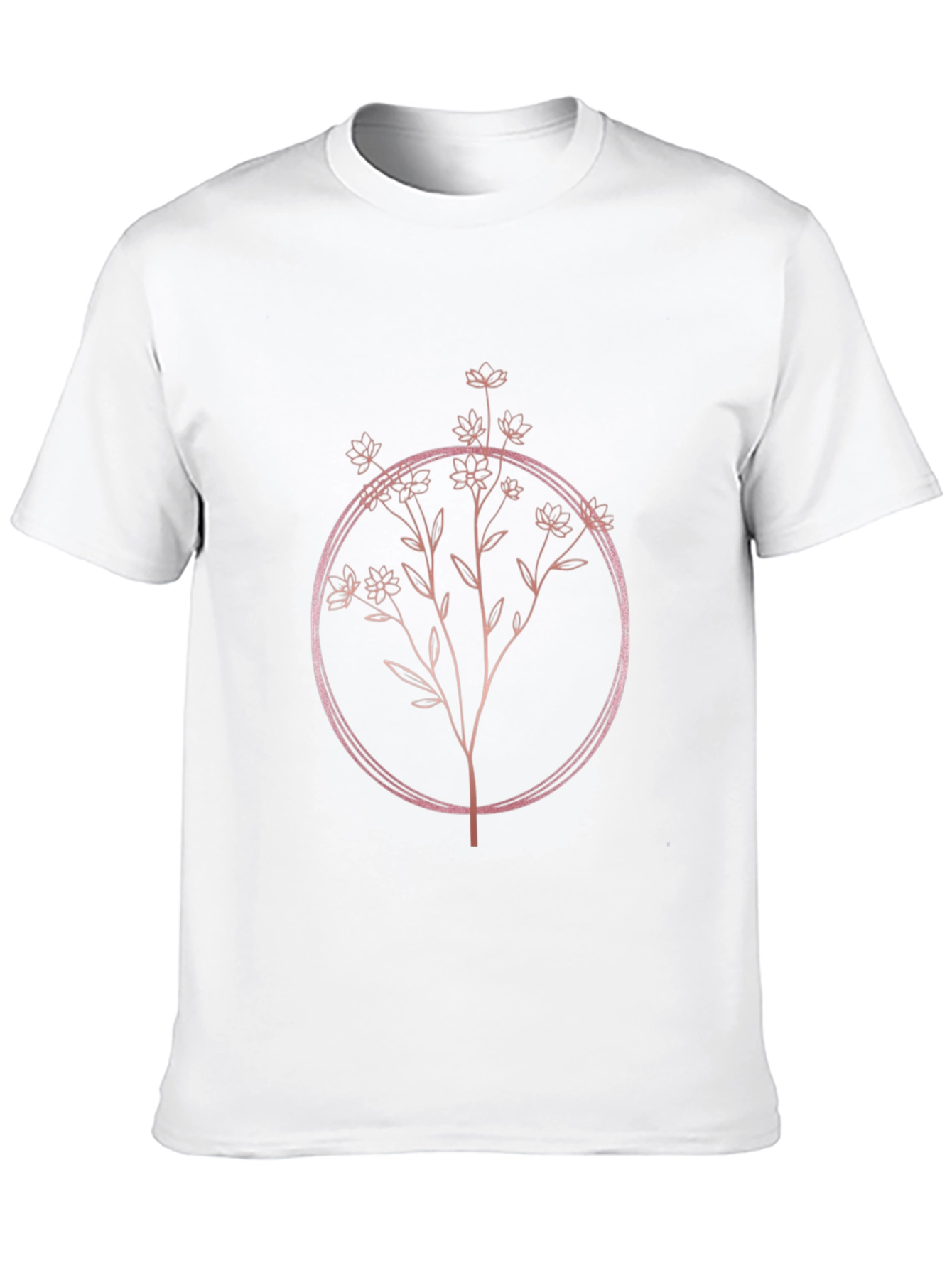 Floral Circle Graphic T-Shirt - Stylish & Trendy